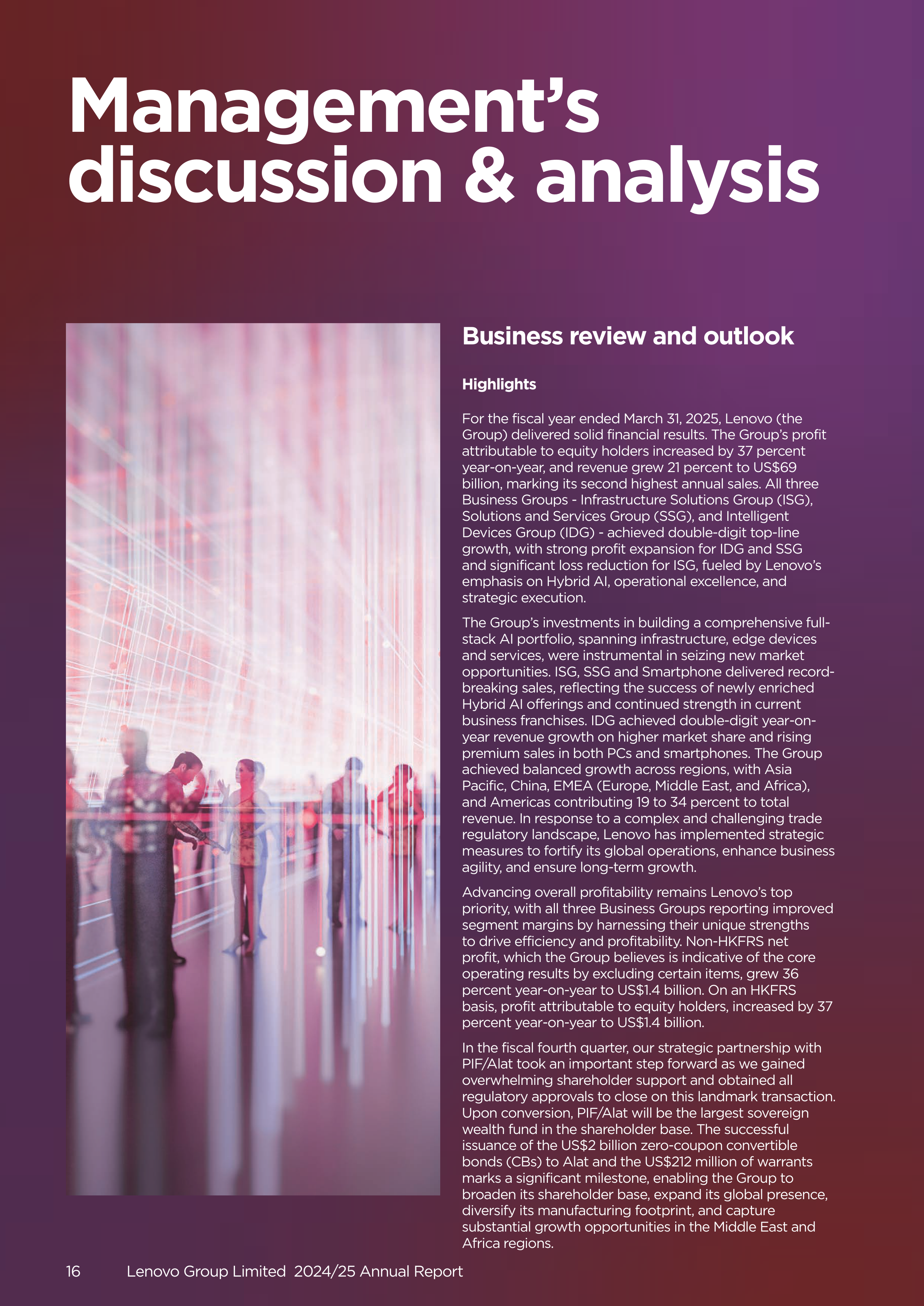 Lenovo Annual Report — page 18