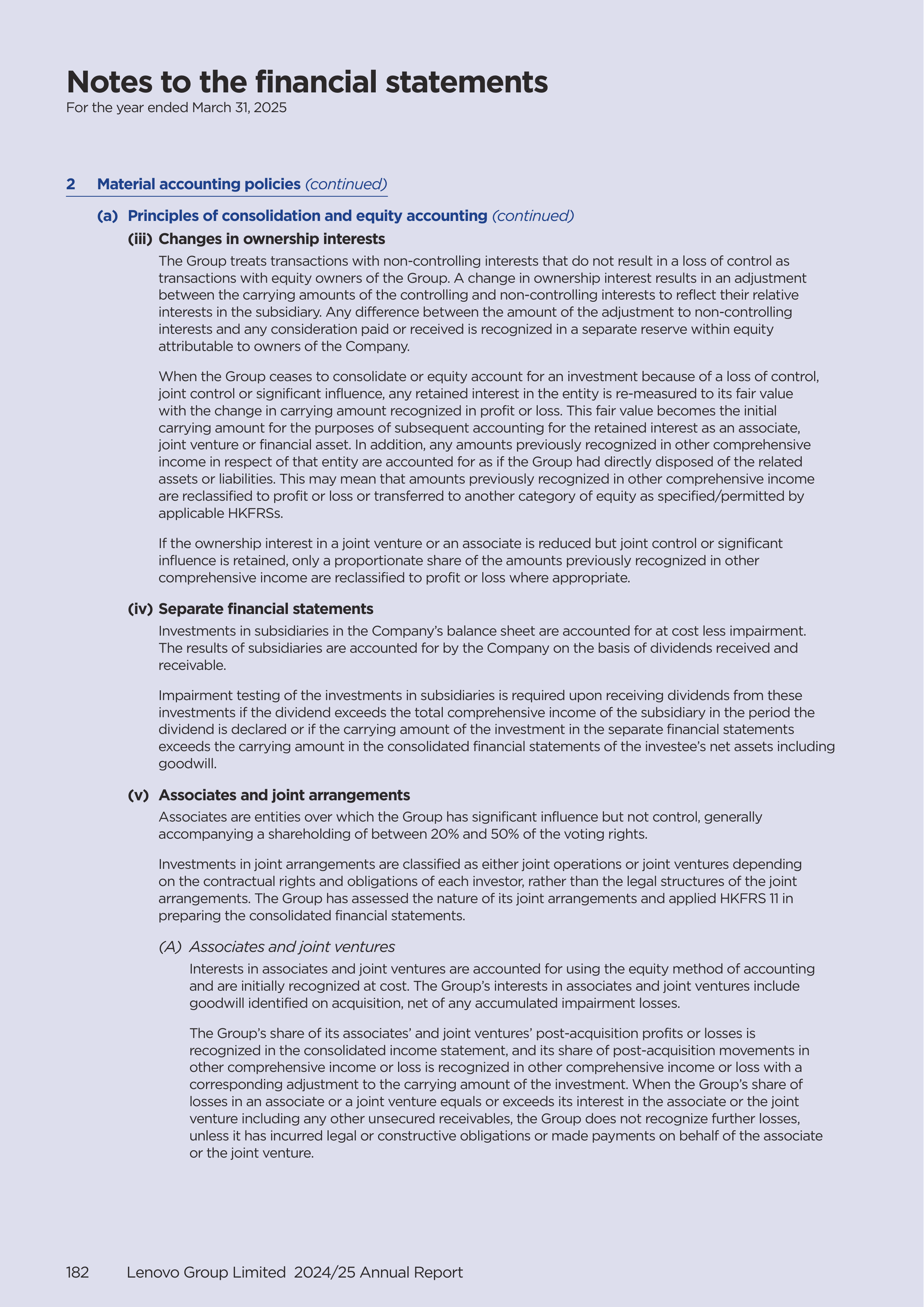 Lenovo Annual Report — page 184