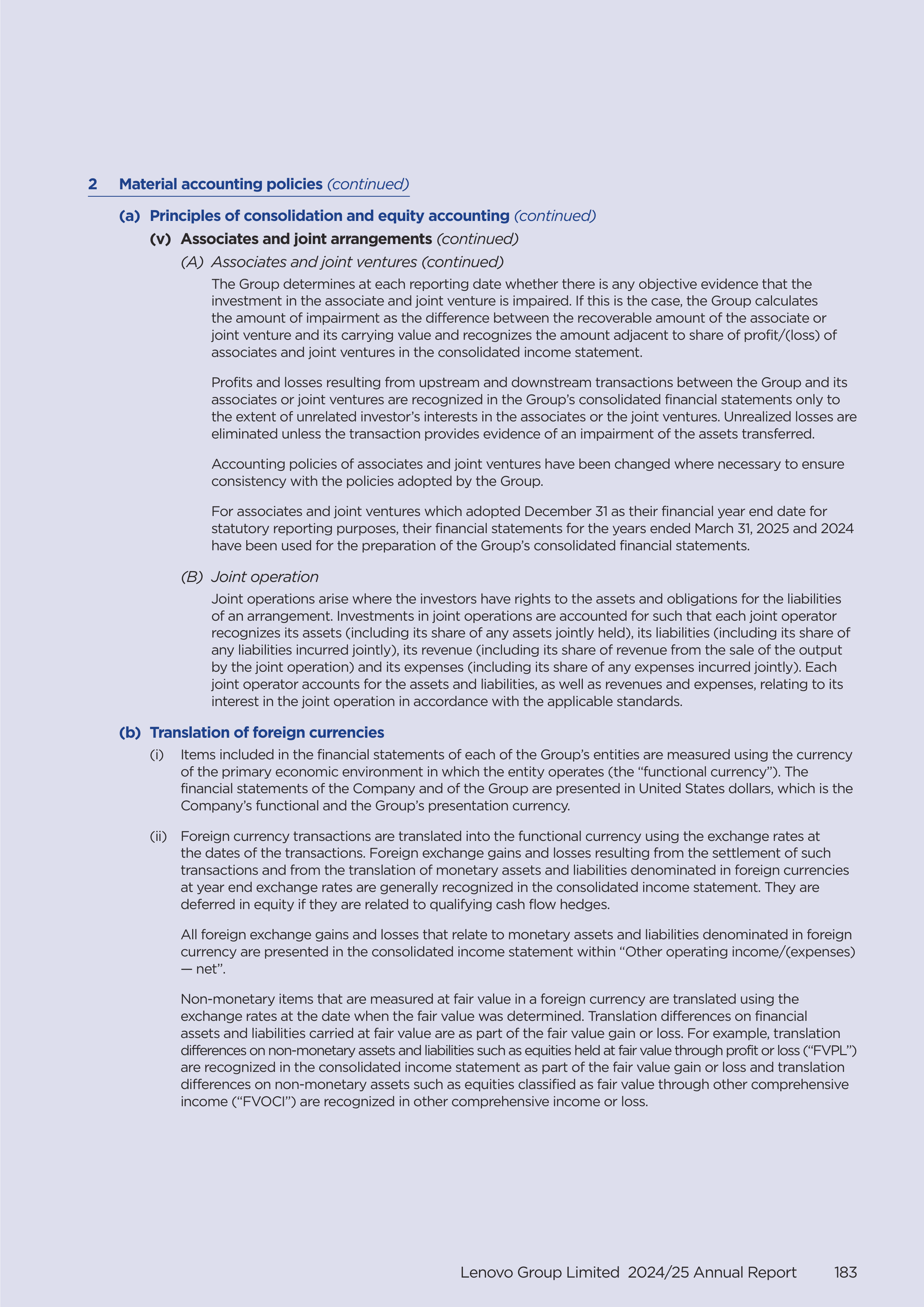 Lenovo Annual Report — page 185