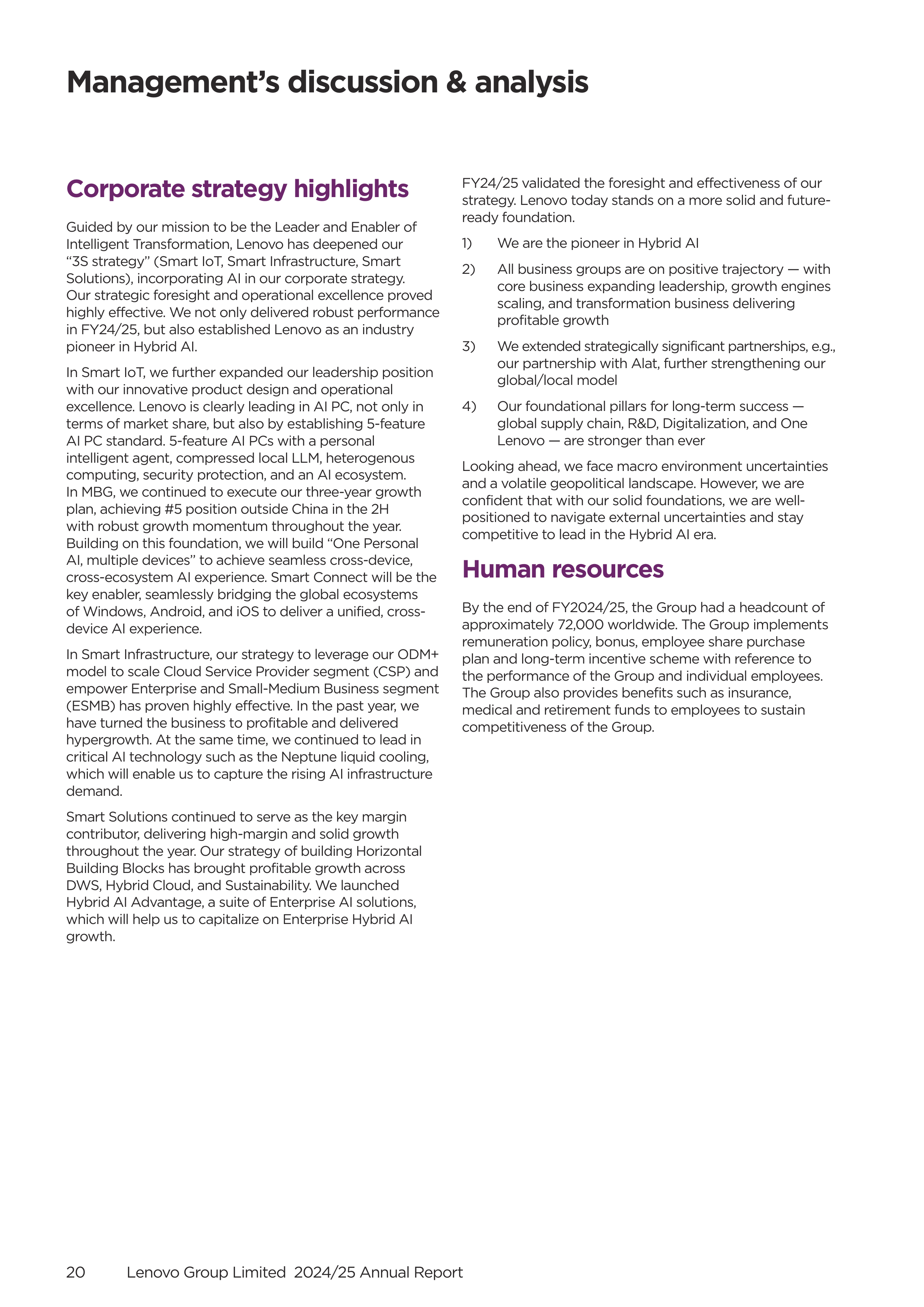 Lenovo Annual Report — page 22