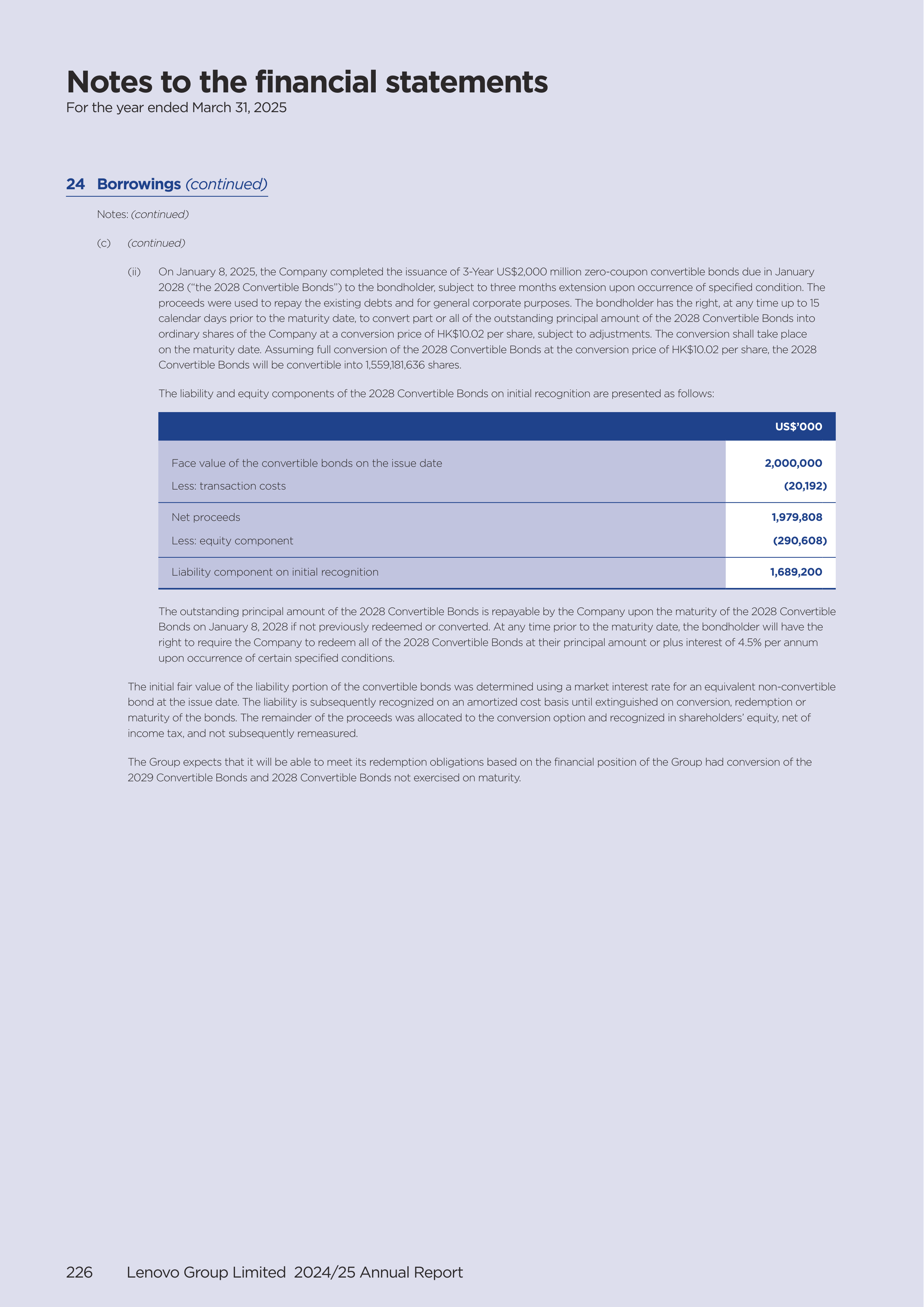 Lenovo Annual Report — page 228