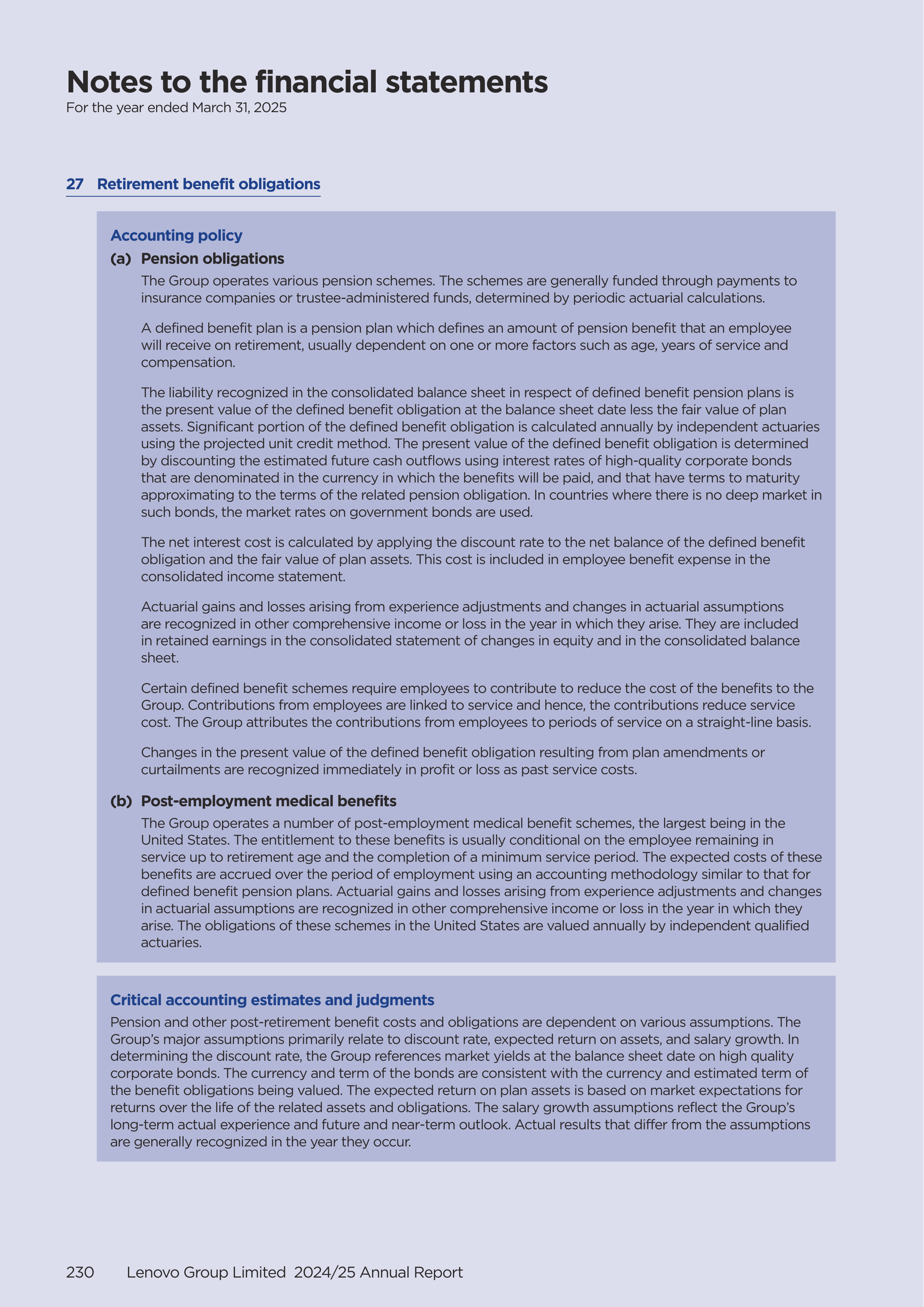 Lenovo Annual Report — page 232