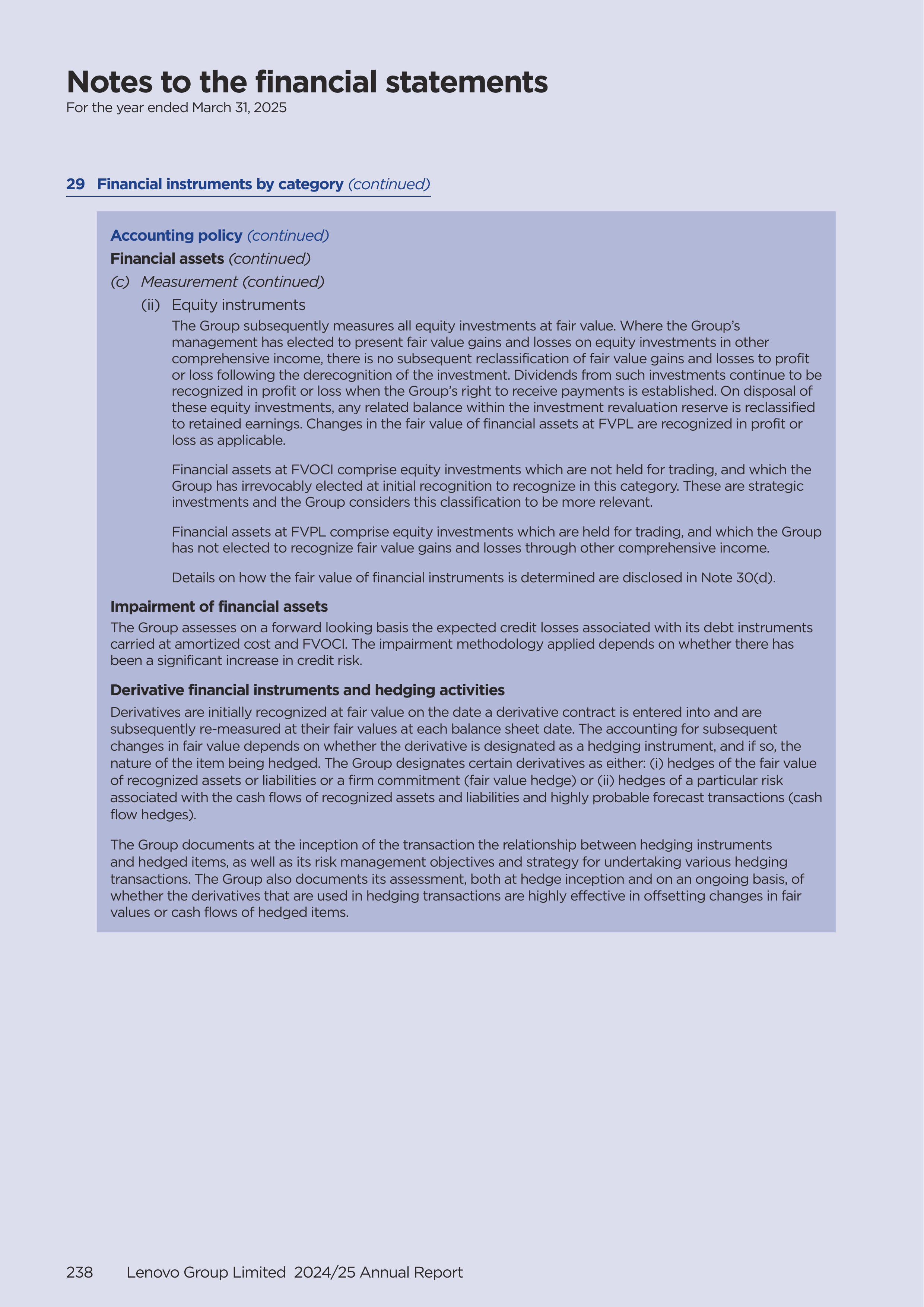 Lenovo Annual Report — page 240