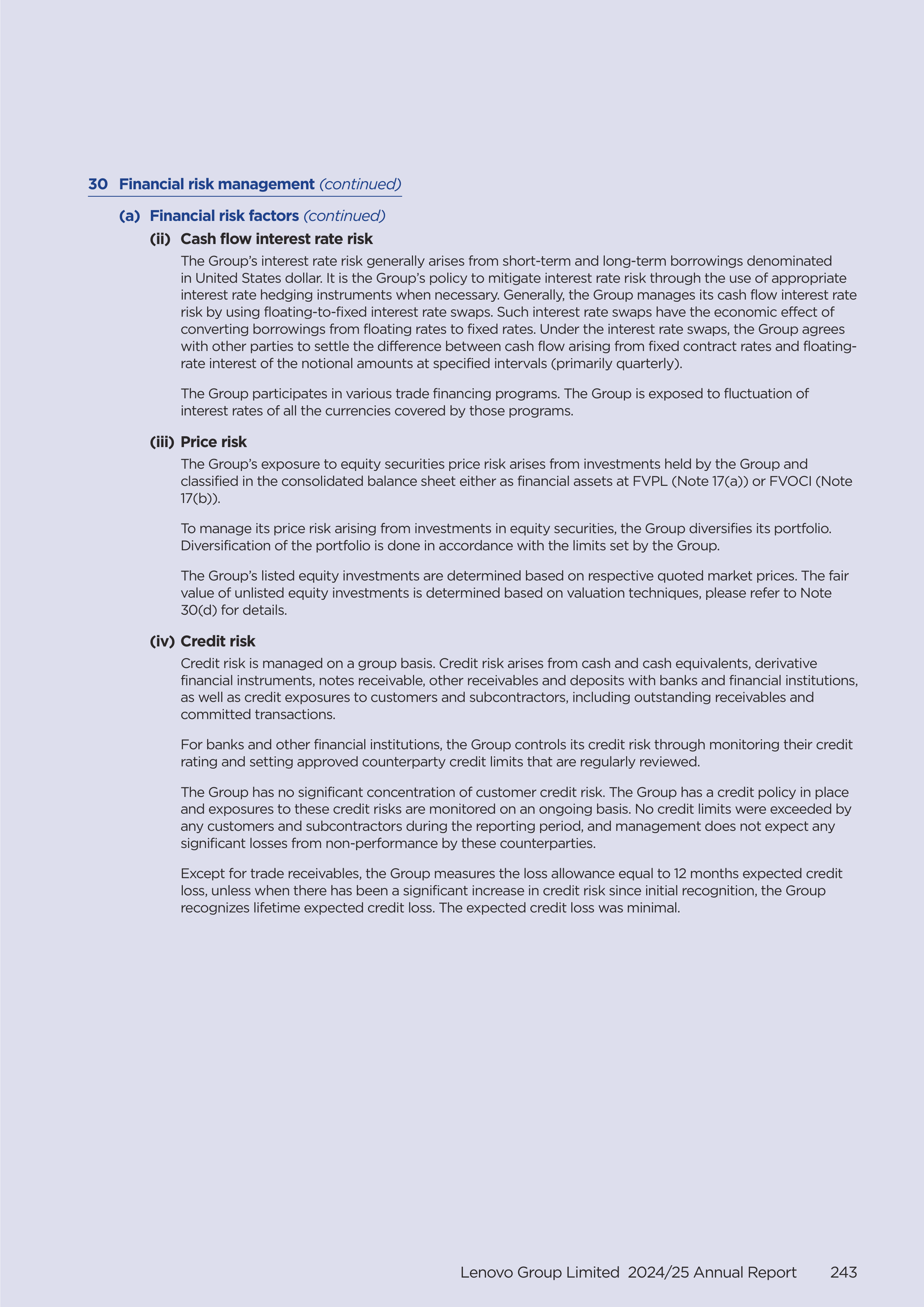 Lenovo Annual Report — page 245