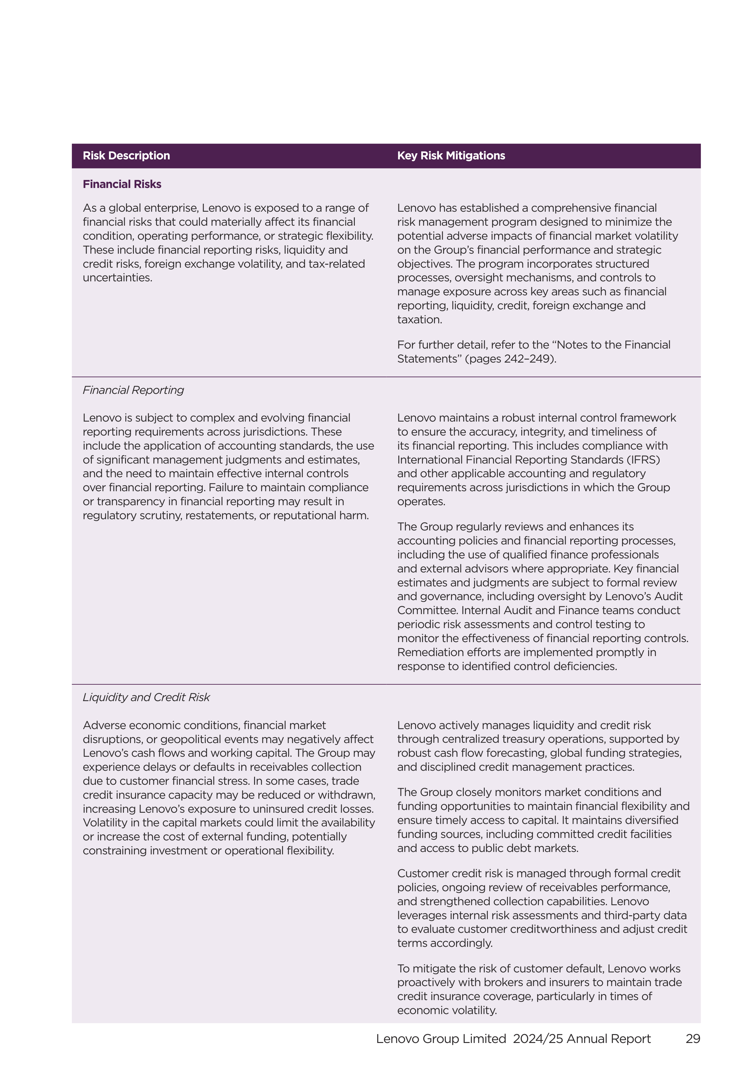Lenovo Annual Report — page 31