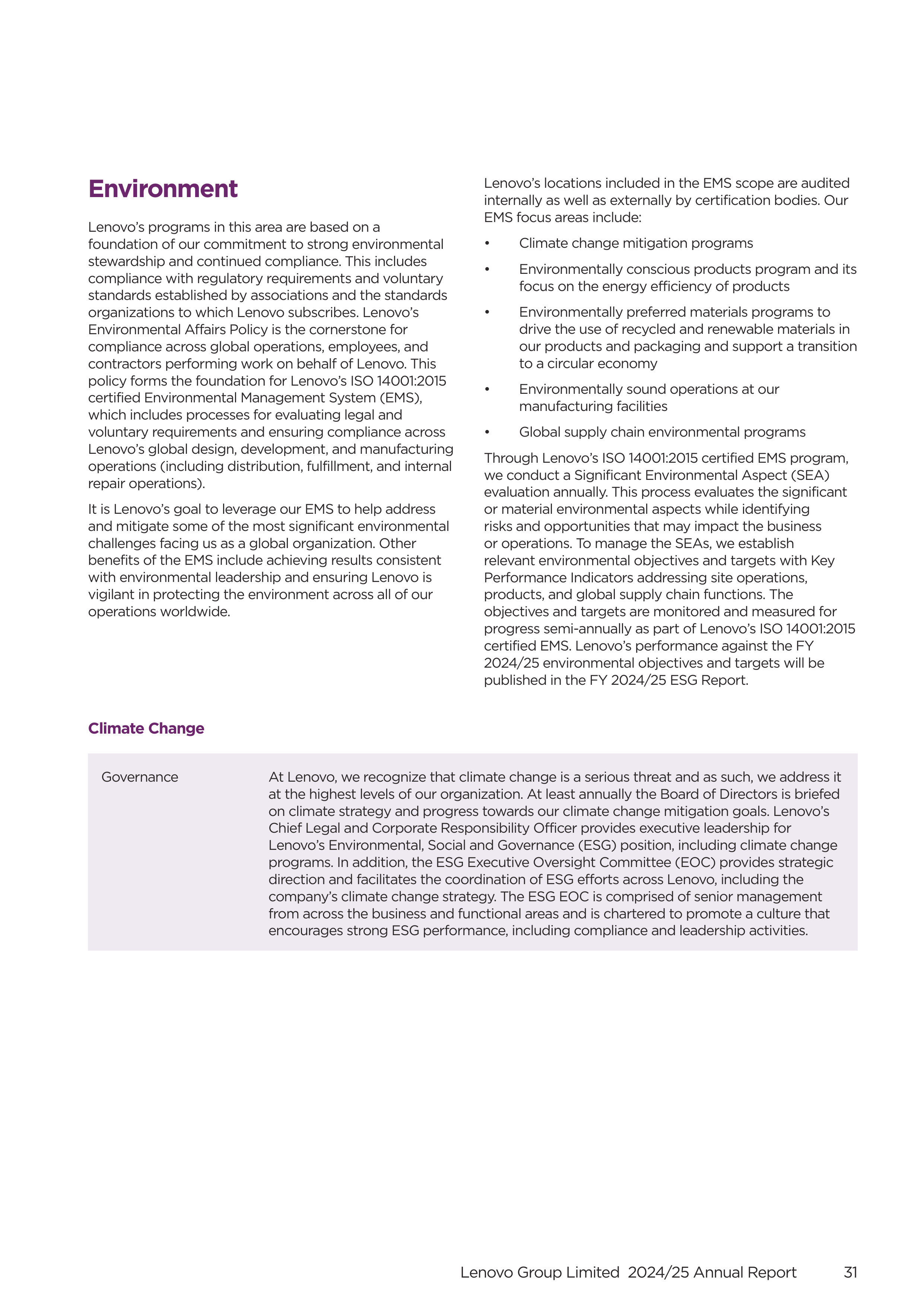 Lenovo Annual Report — page 33