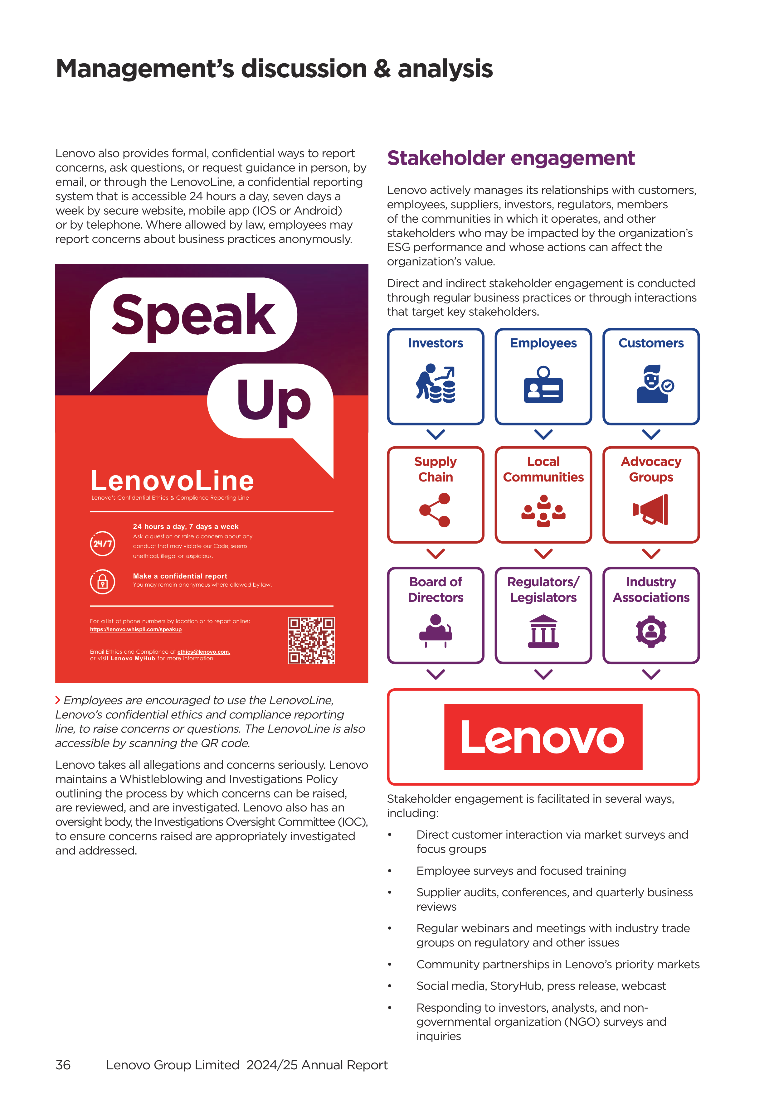 Lenovo Annual Report — page 38