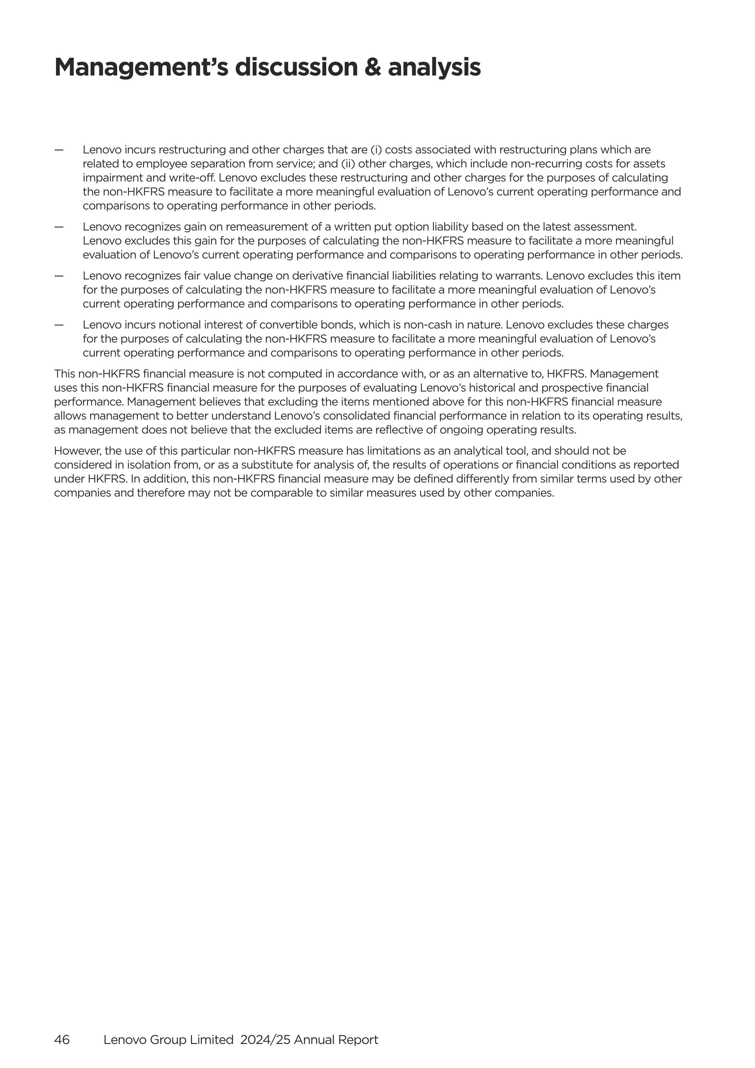 Lenovo Annual Report — page 48