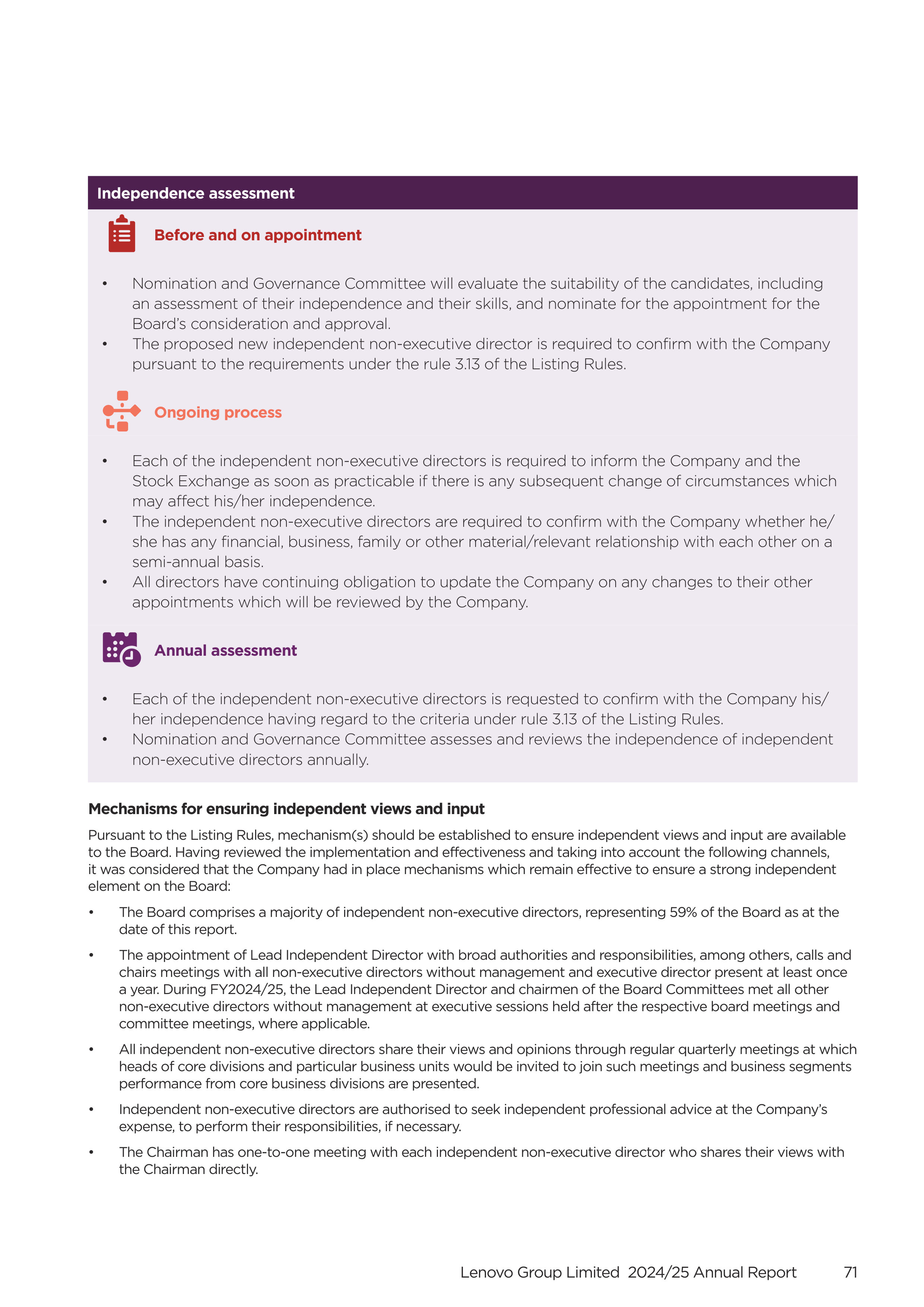 Lenovo Annual Report — page 73