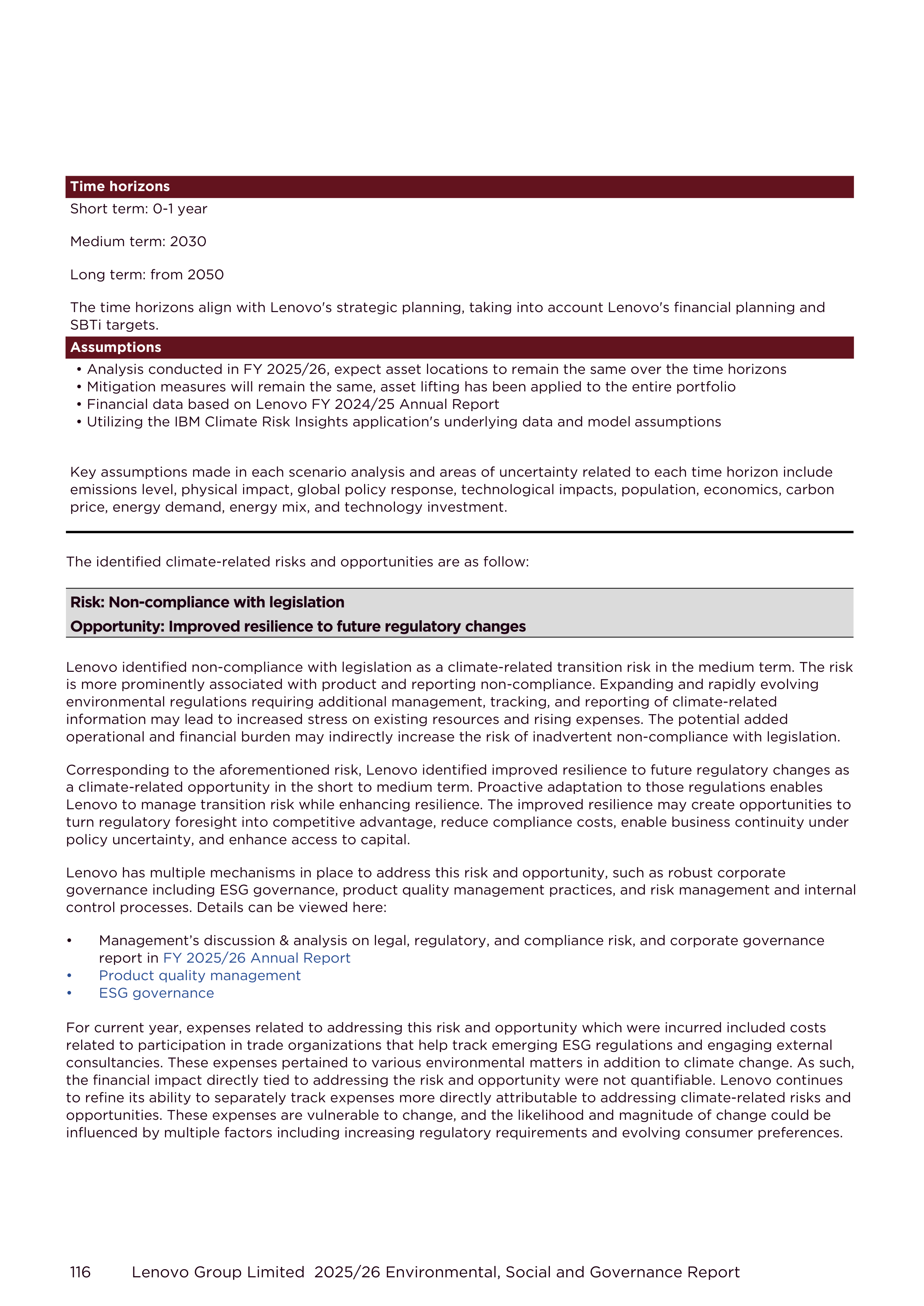 Lenovo Environmental Social Governance Report — page 116