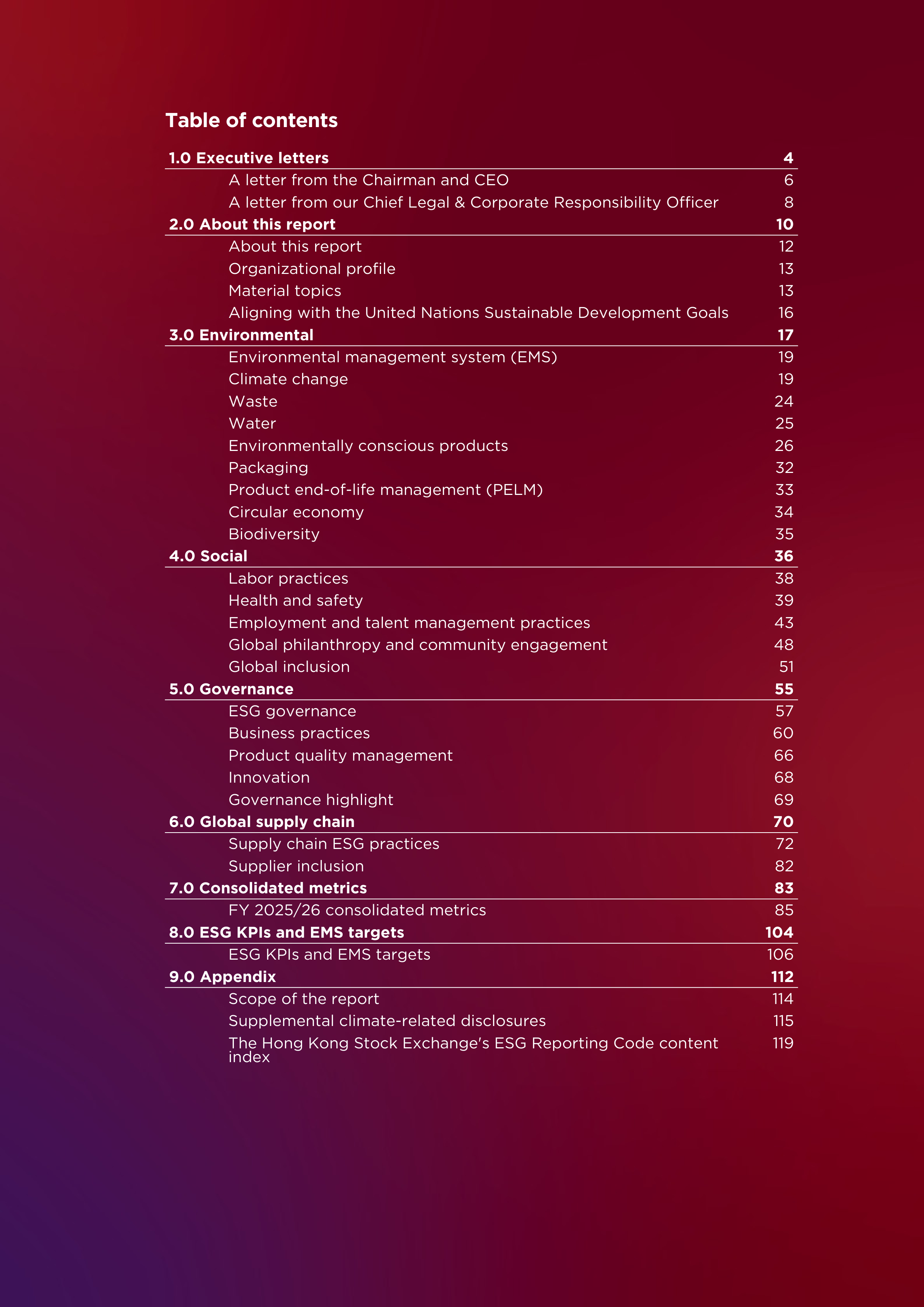 Lenovo Environmental Social Governance Report — page 3