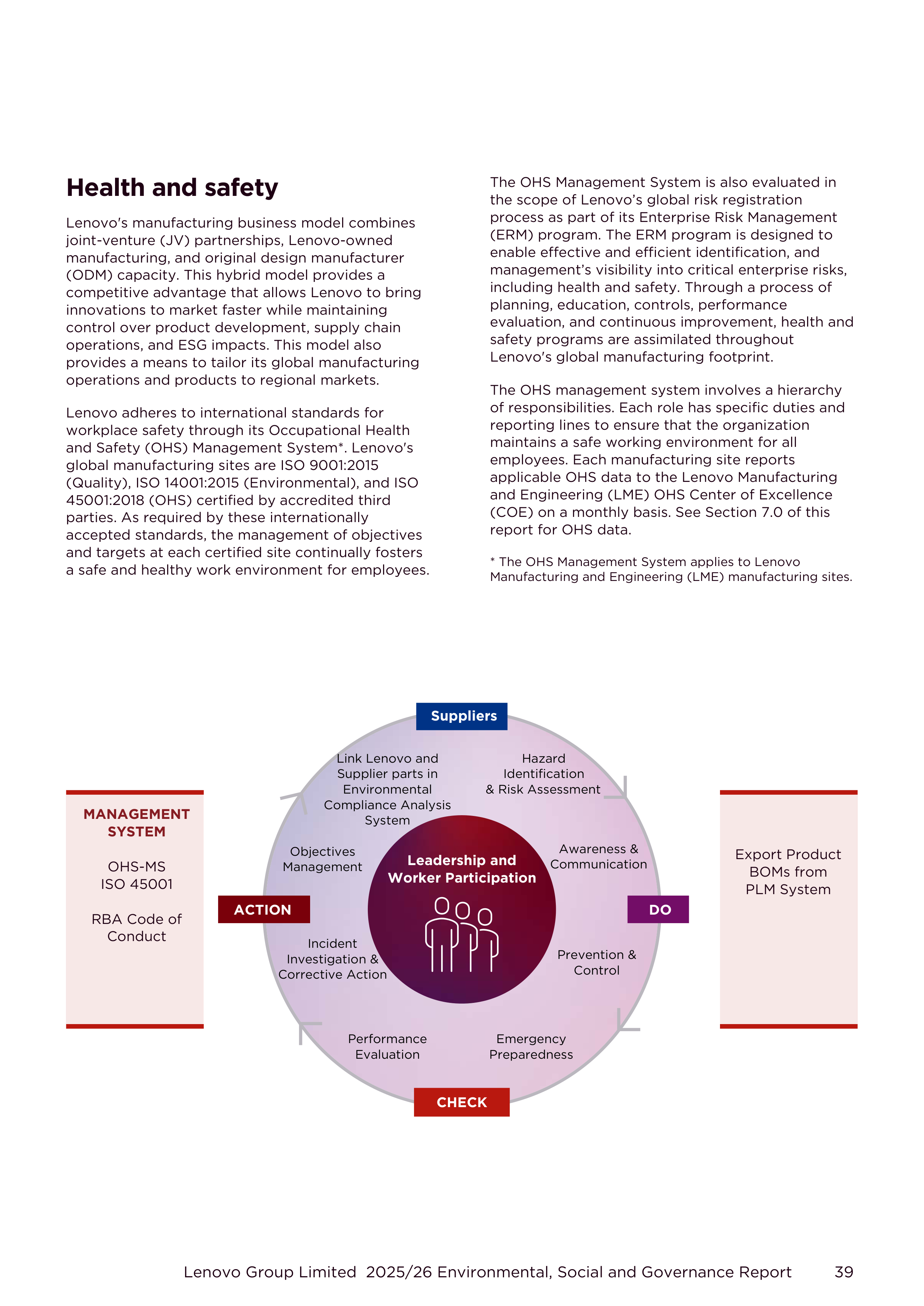 Lenovo Environmental Social Governance Report — page 39