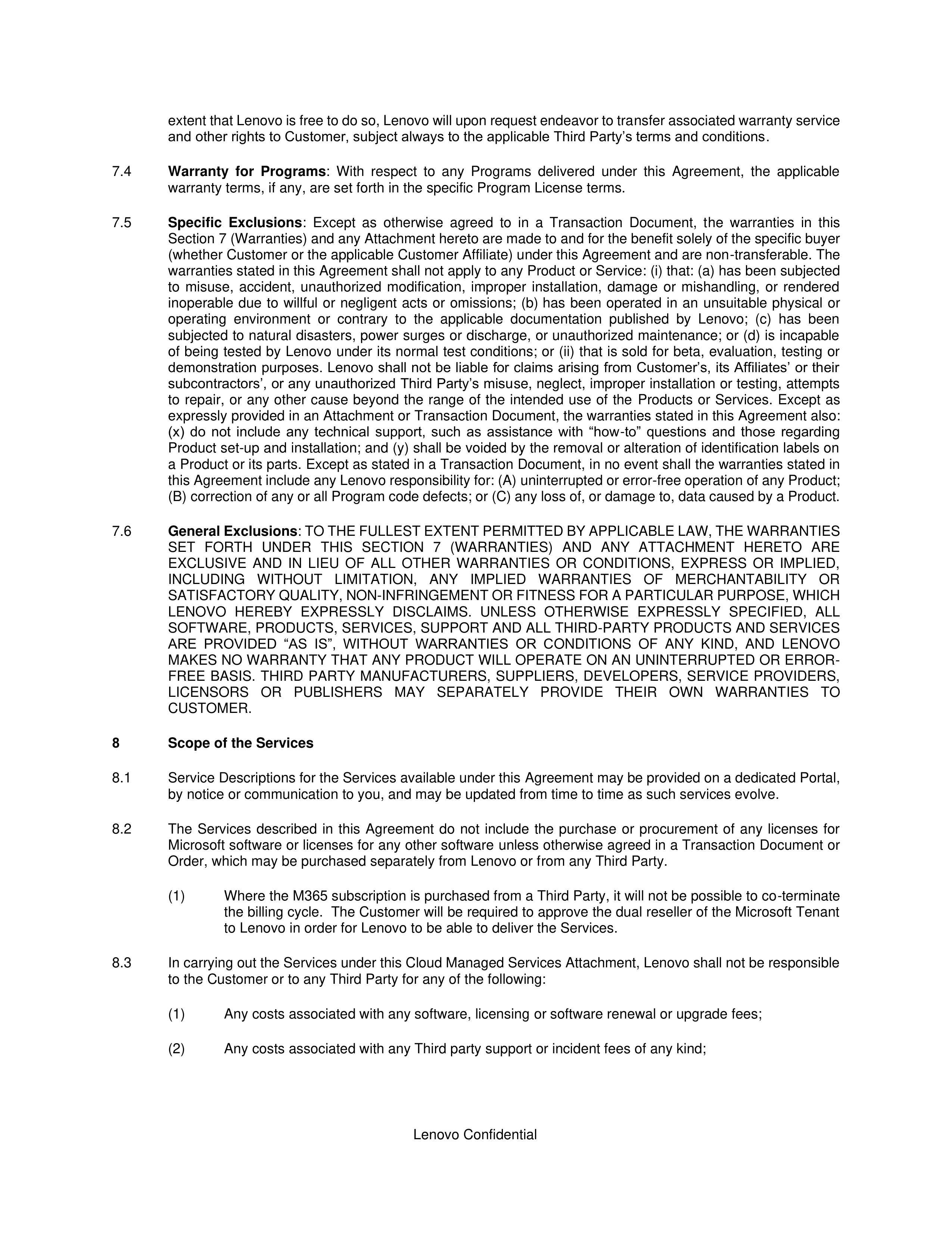 Lenovo Framework Agreement — page 5