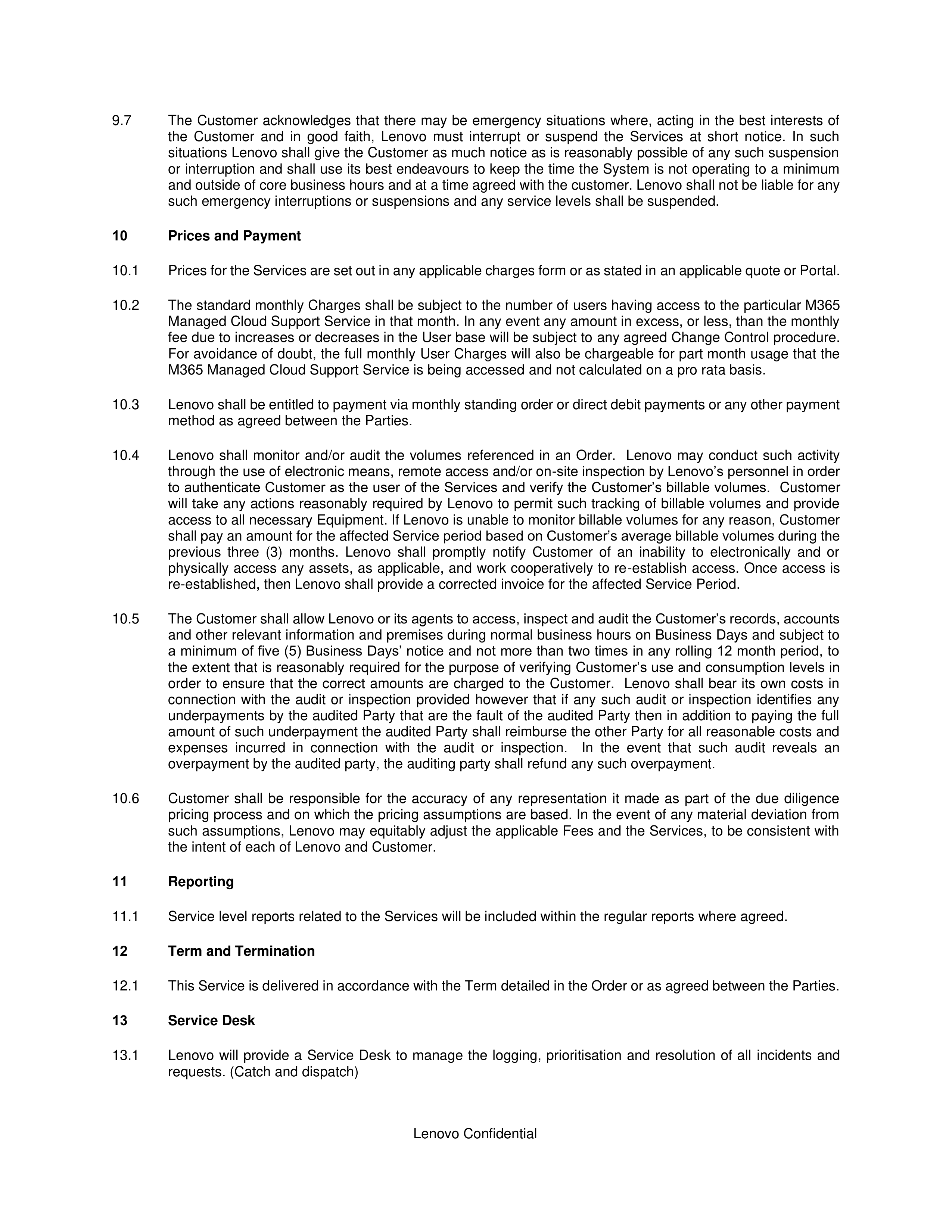 Lenovo Framework Agreement — page 7