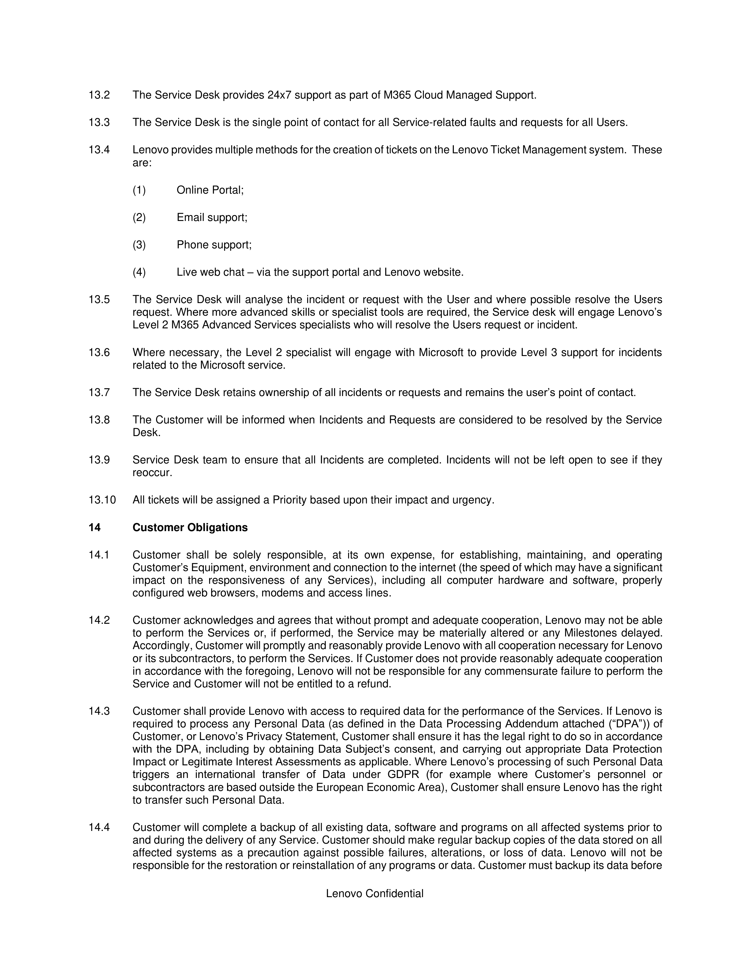 Lenovo Framework Agreement — page 8