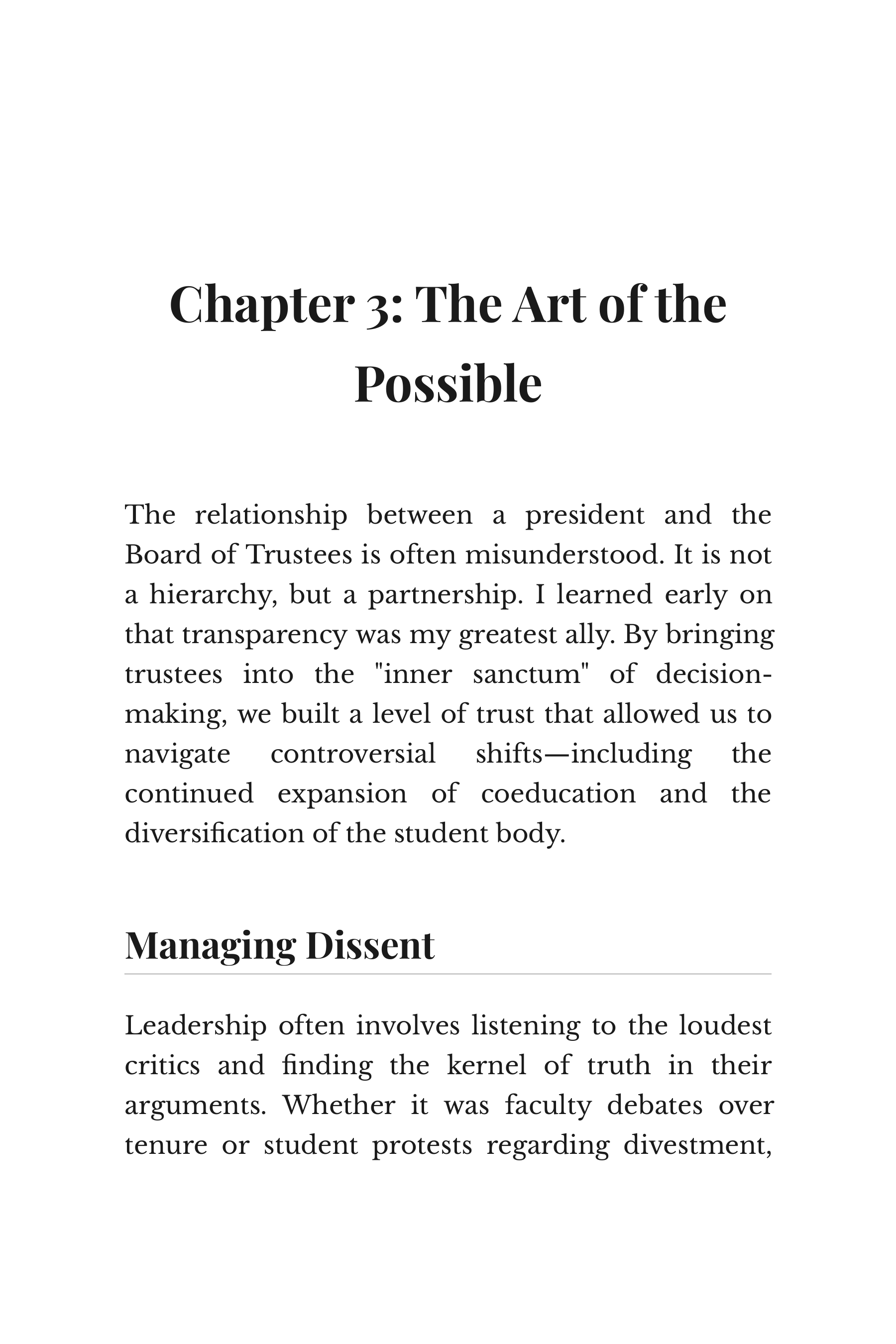 Lessons Learned by William Bowen Princeton University President Autobiography — page 6