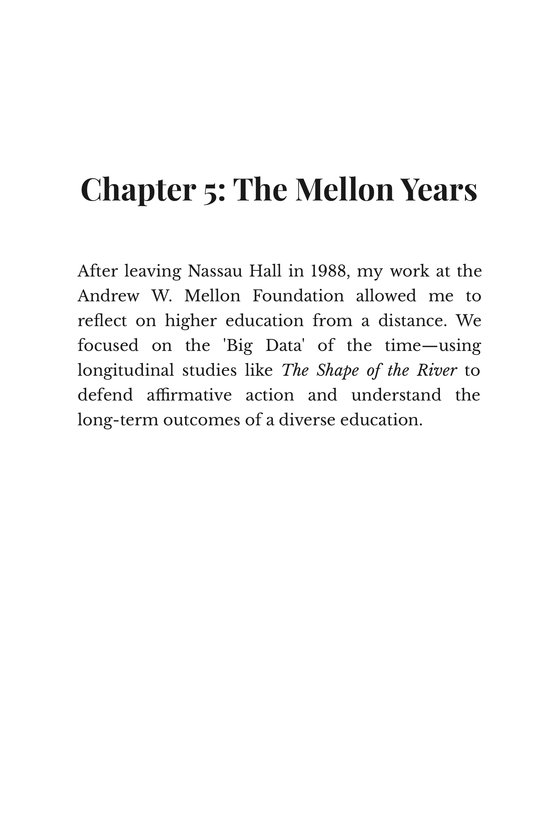 Lessons Learned by William Bowen Princeton University President Autobiography — page 9