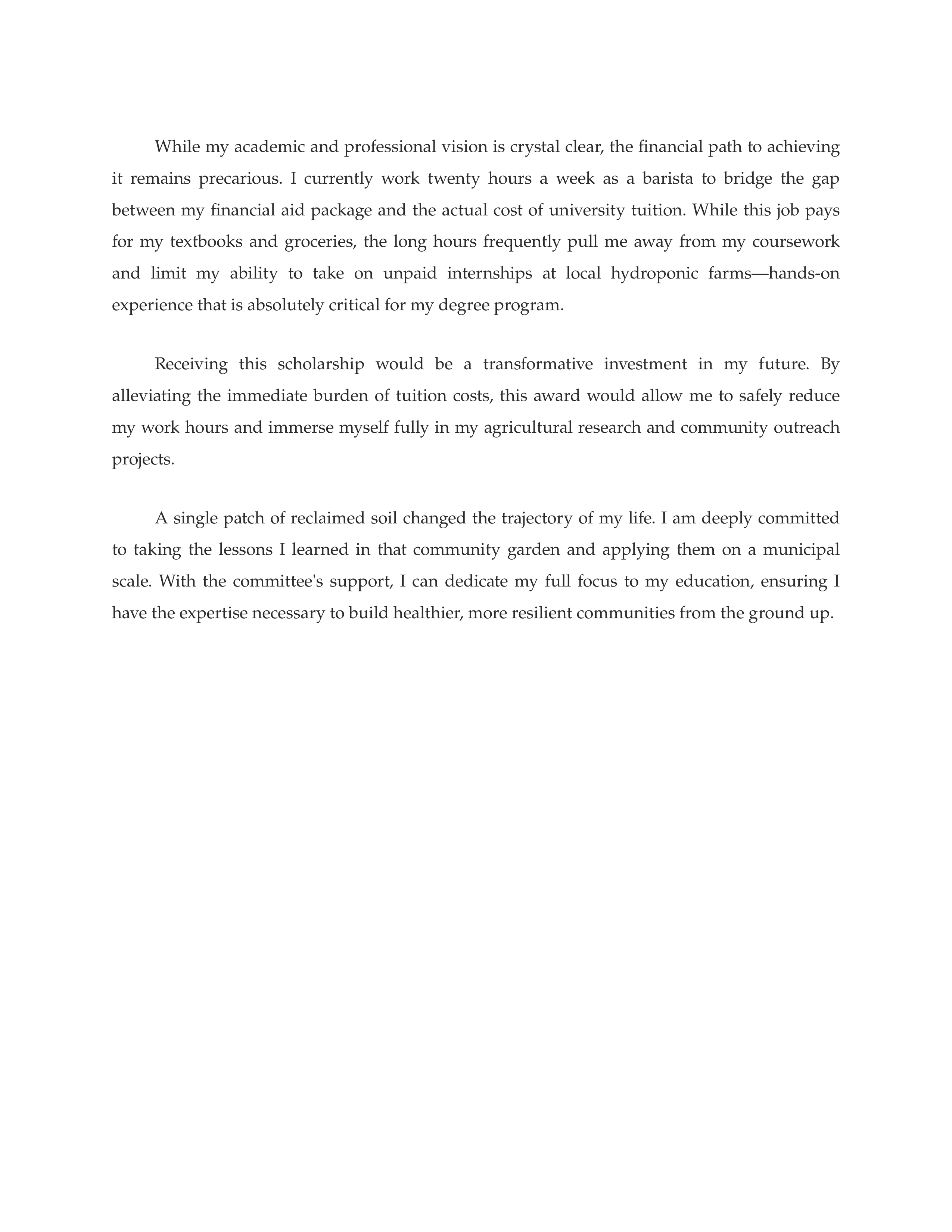 Life Changing Experience Scholarship Essay — page 2