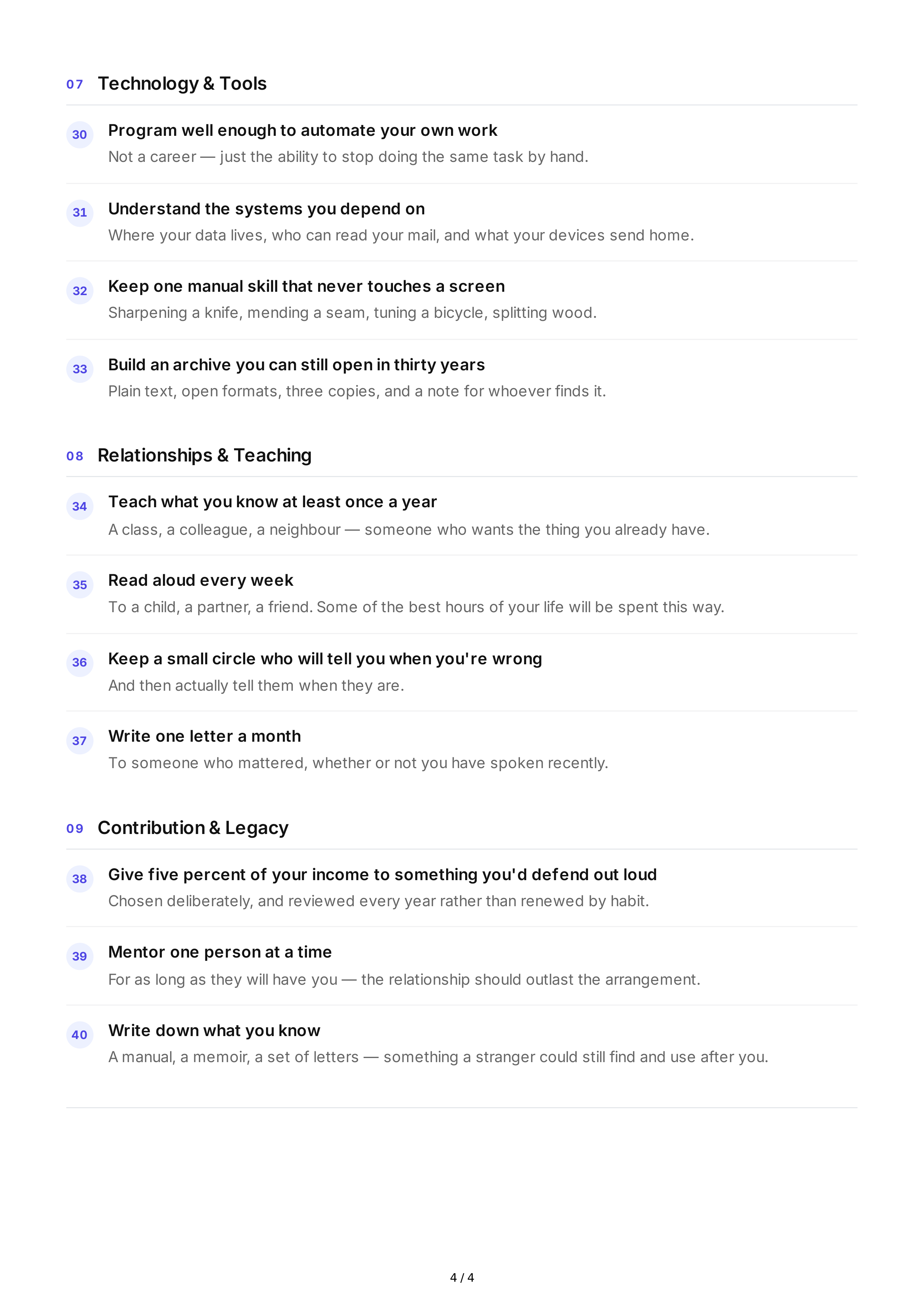 Lifelong Learning Life Goals — page 4