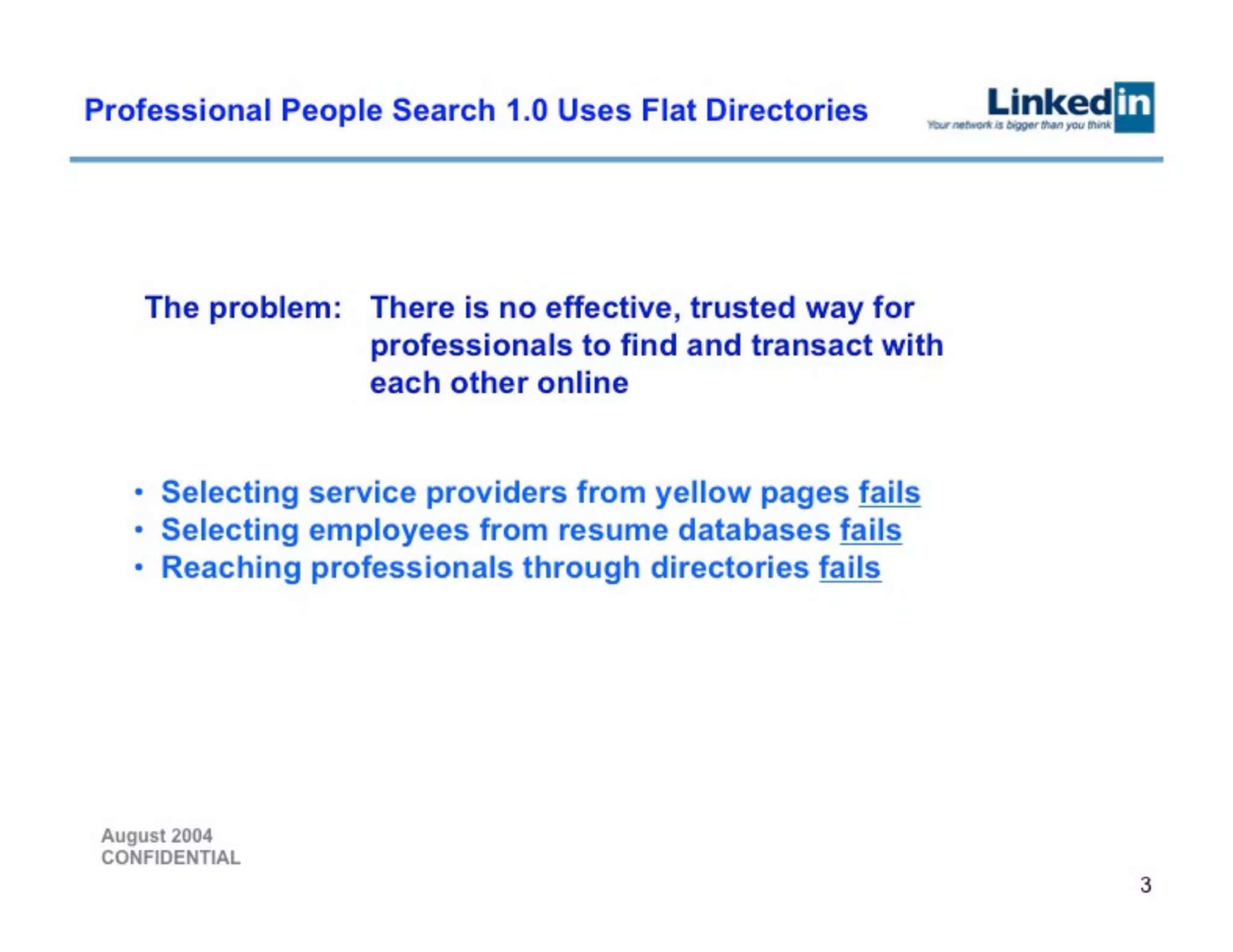 LinkedIn Series B Pitch Deck — page 3