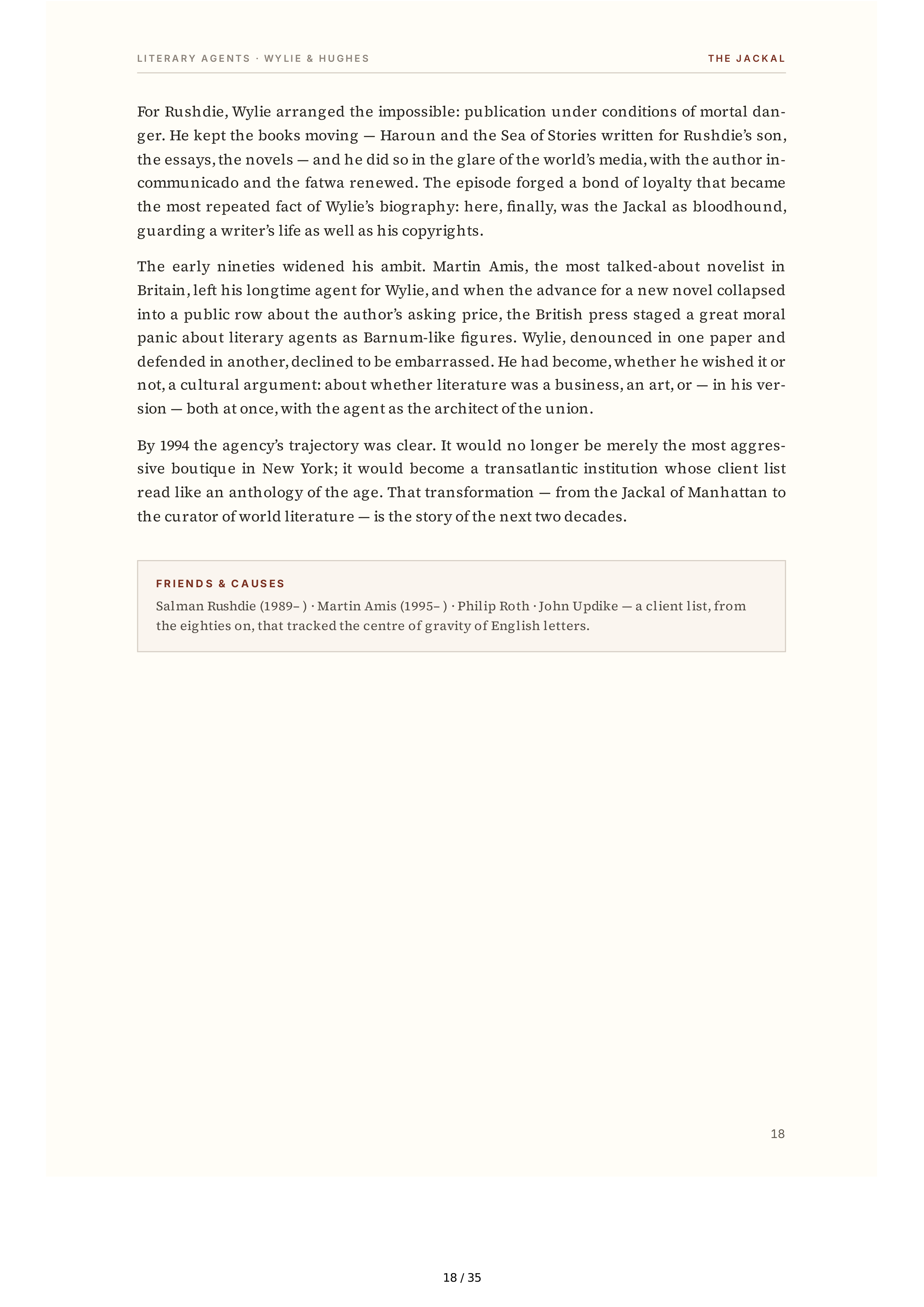 Literary Agents Andrew Wylie Ted Hughes The Unauthorised Life Biography — page 18