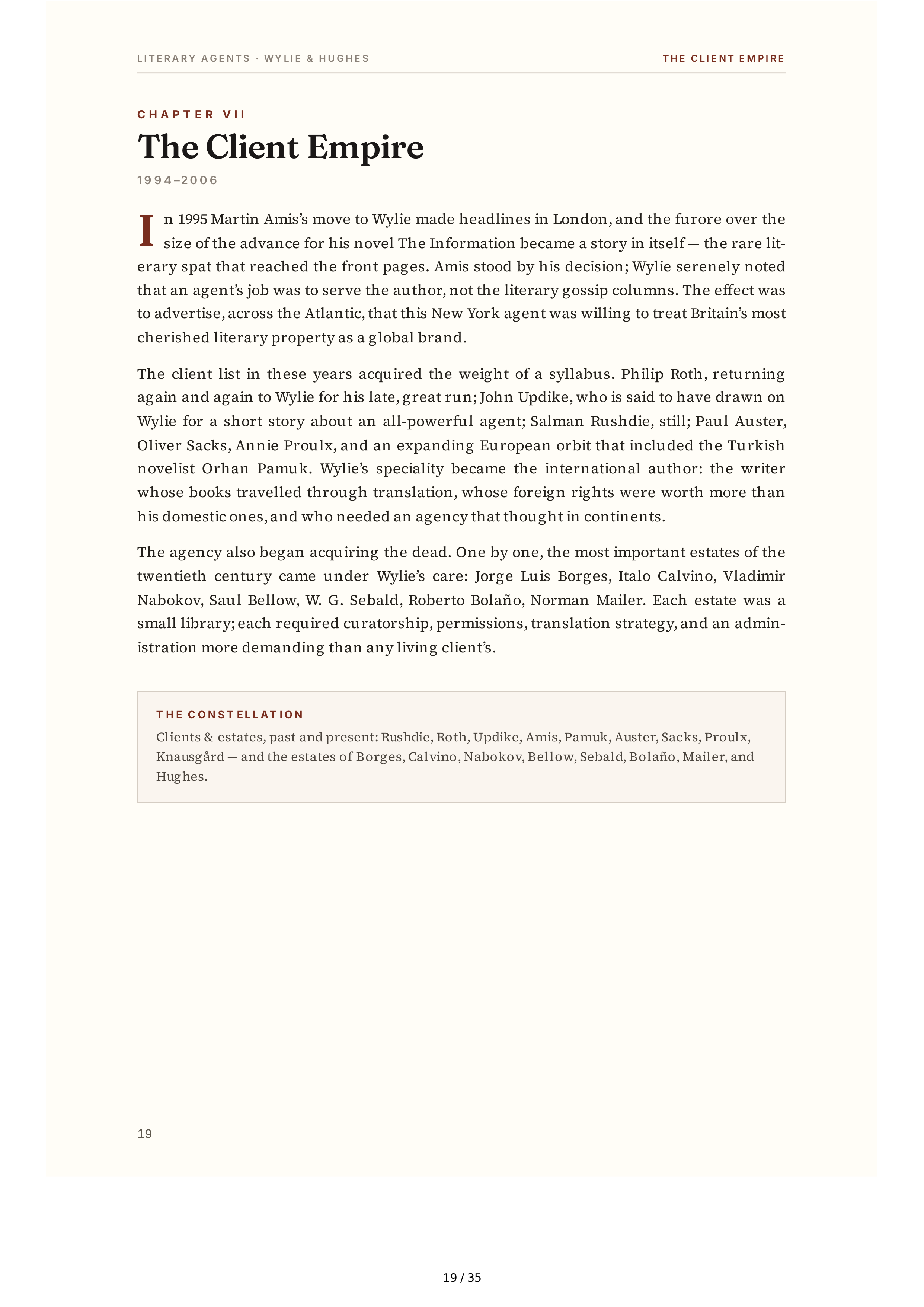 Literary Agents Andrew Wylie Ted Hughes The Unauthorised Life Biography — page 19