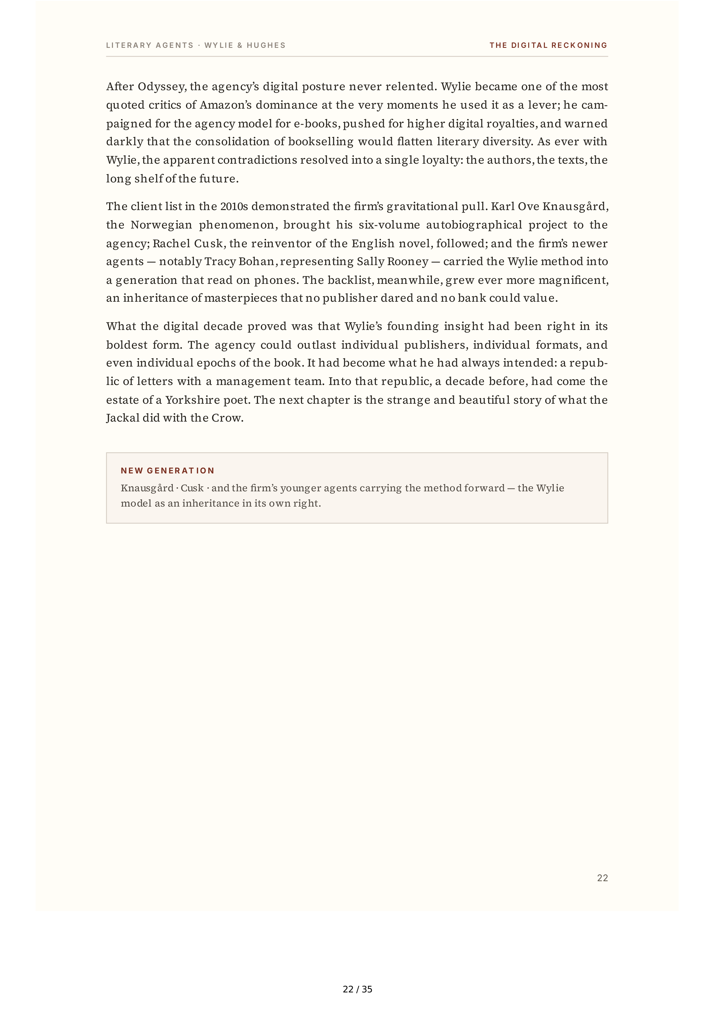 Literary Agents Andrew Wylie Ted Hughes The Unauthorised Life Biography — page 22