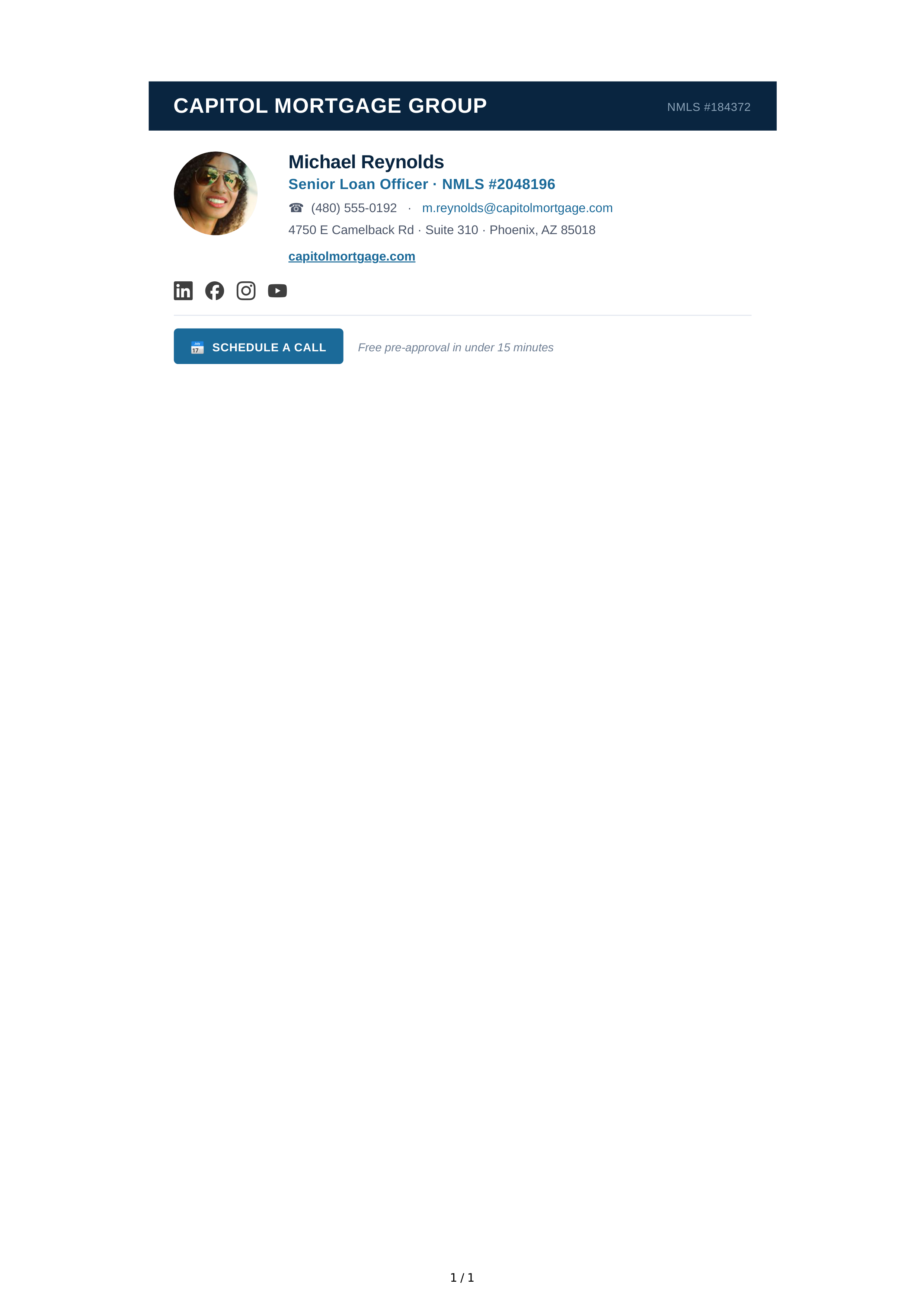 Loan Officer Email Signature — page 1