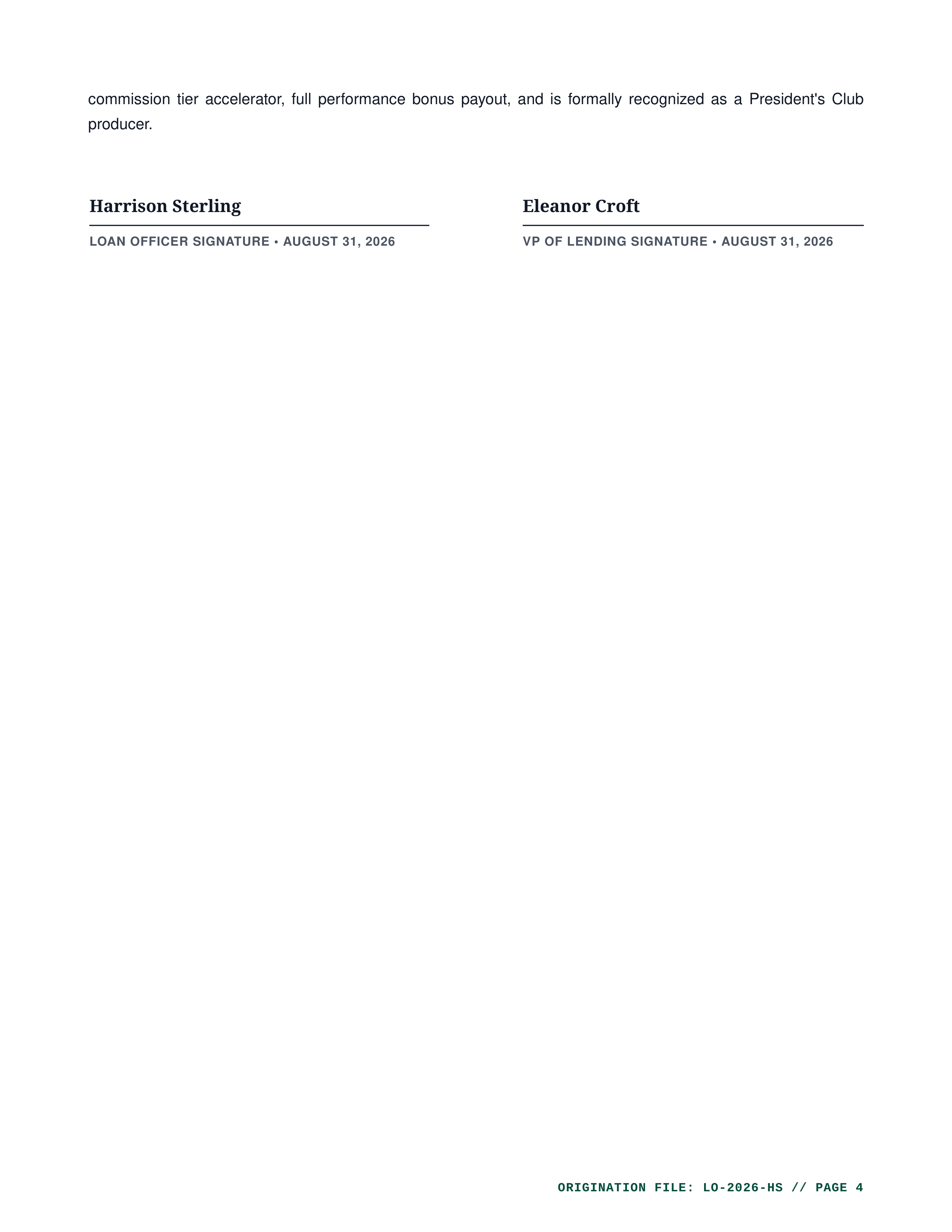 Loan Officer Performance Review — page 4