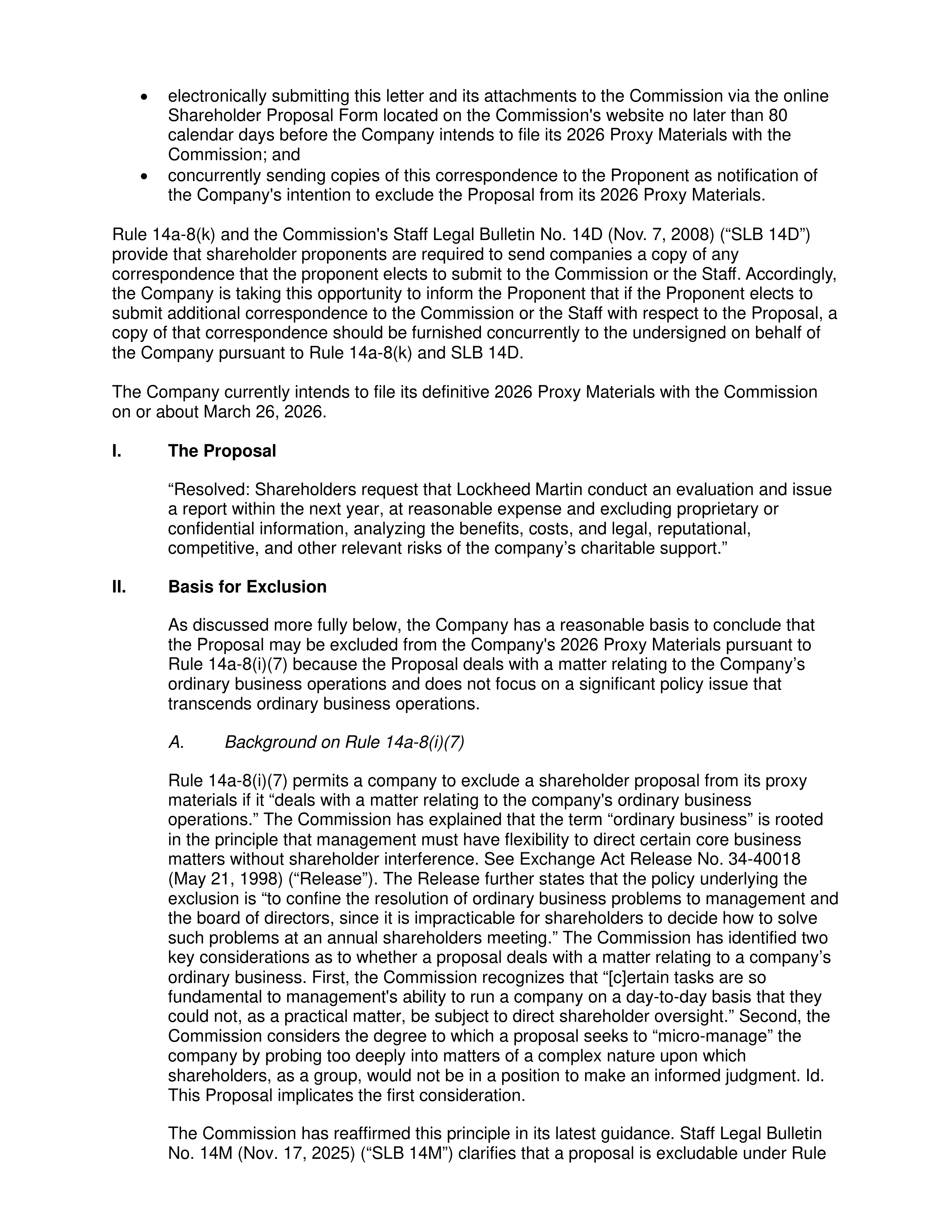 Lockheed Martin Proposal  — page 3