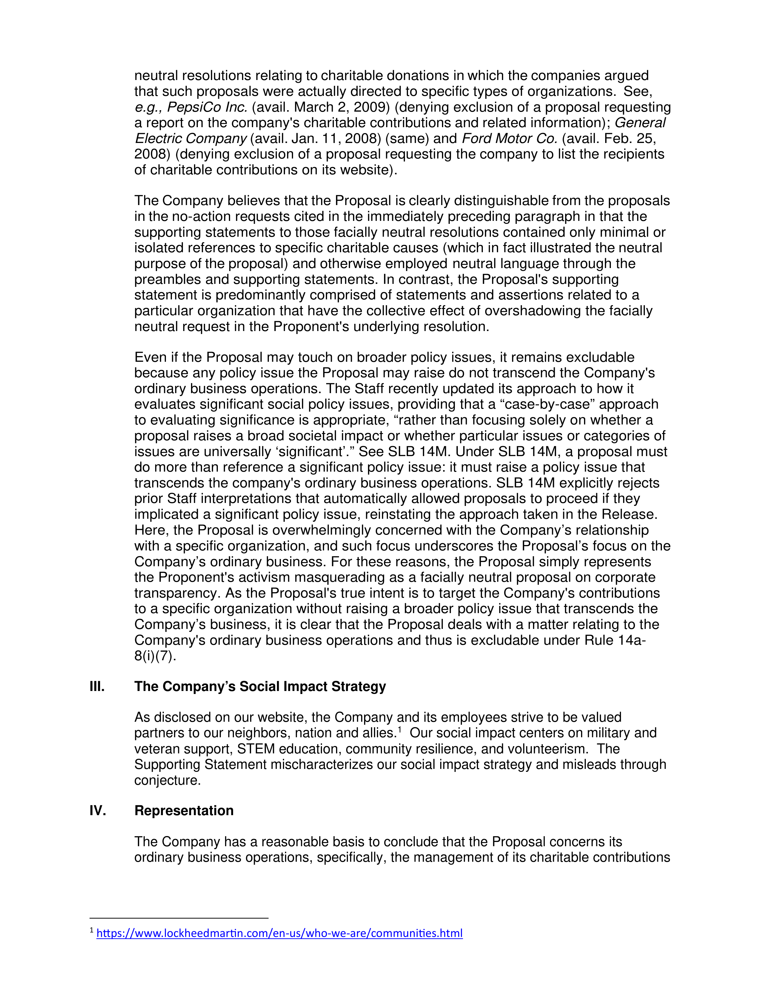 Lockheed Martin Proposal  — page 6