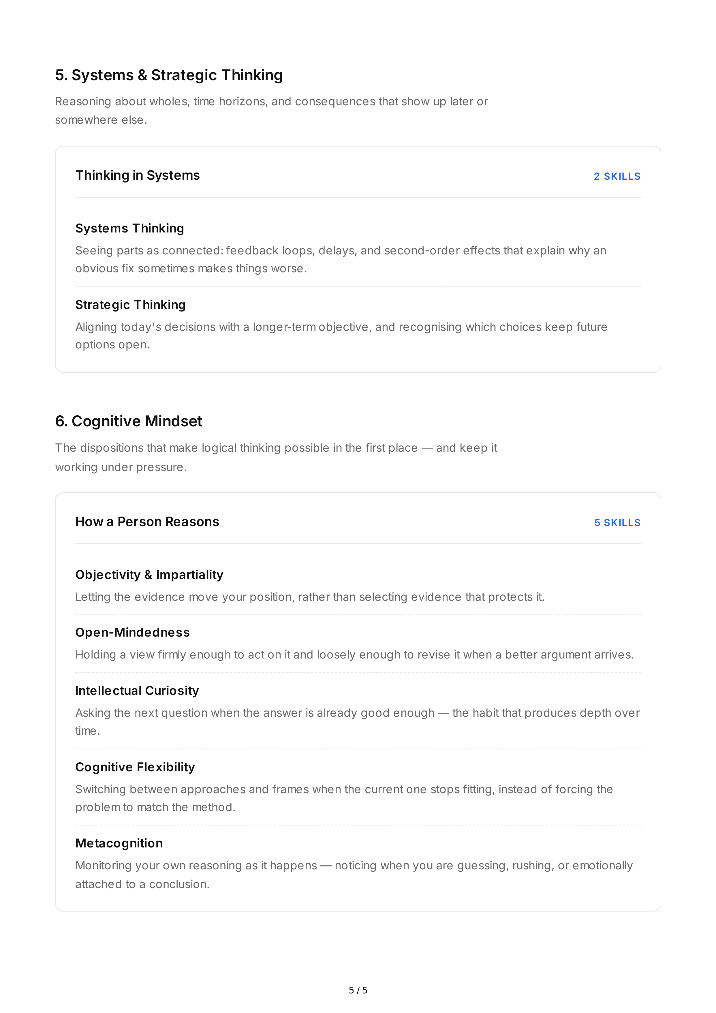 Logical Thinking Soft Skills — page 5