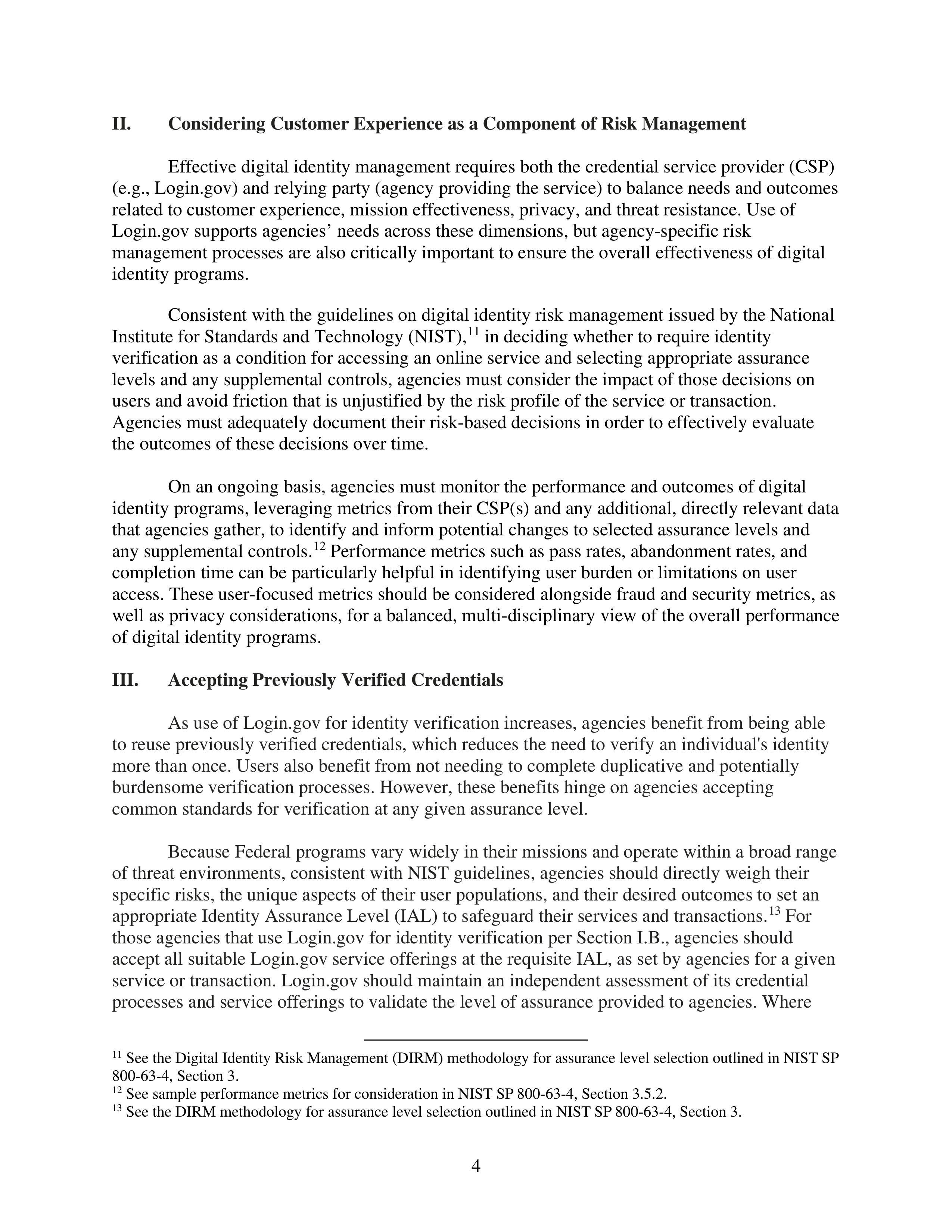 Login.gov Universal Sign-on Memo — page 4