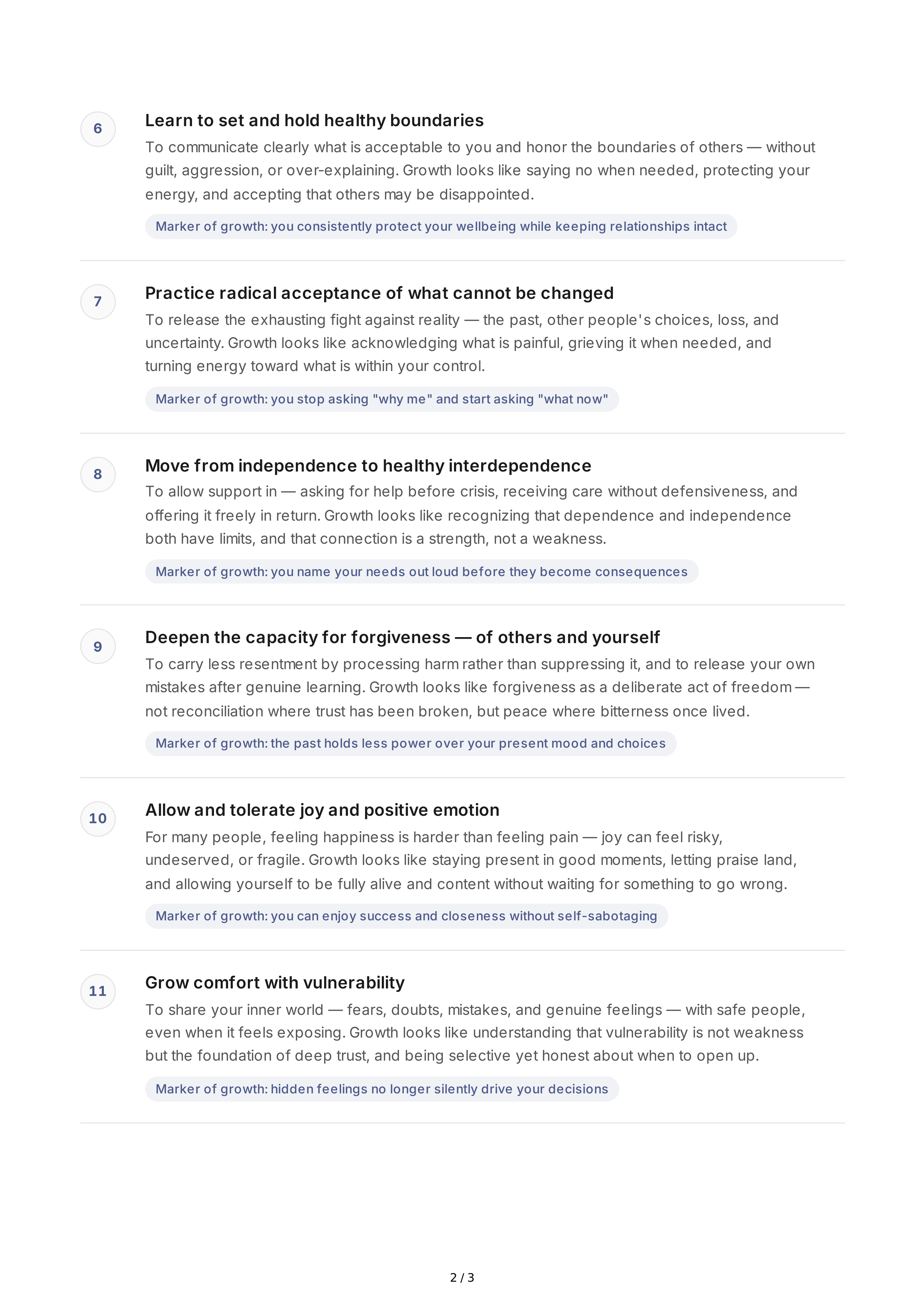 Long-Term Emotional Growth Goals — page 2