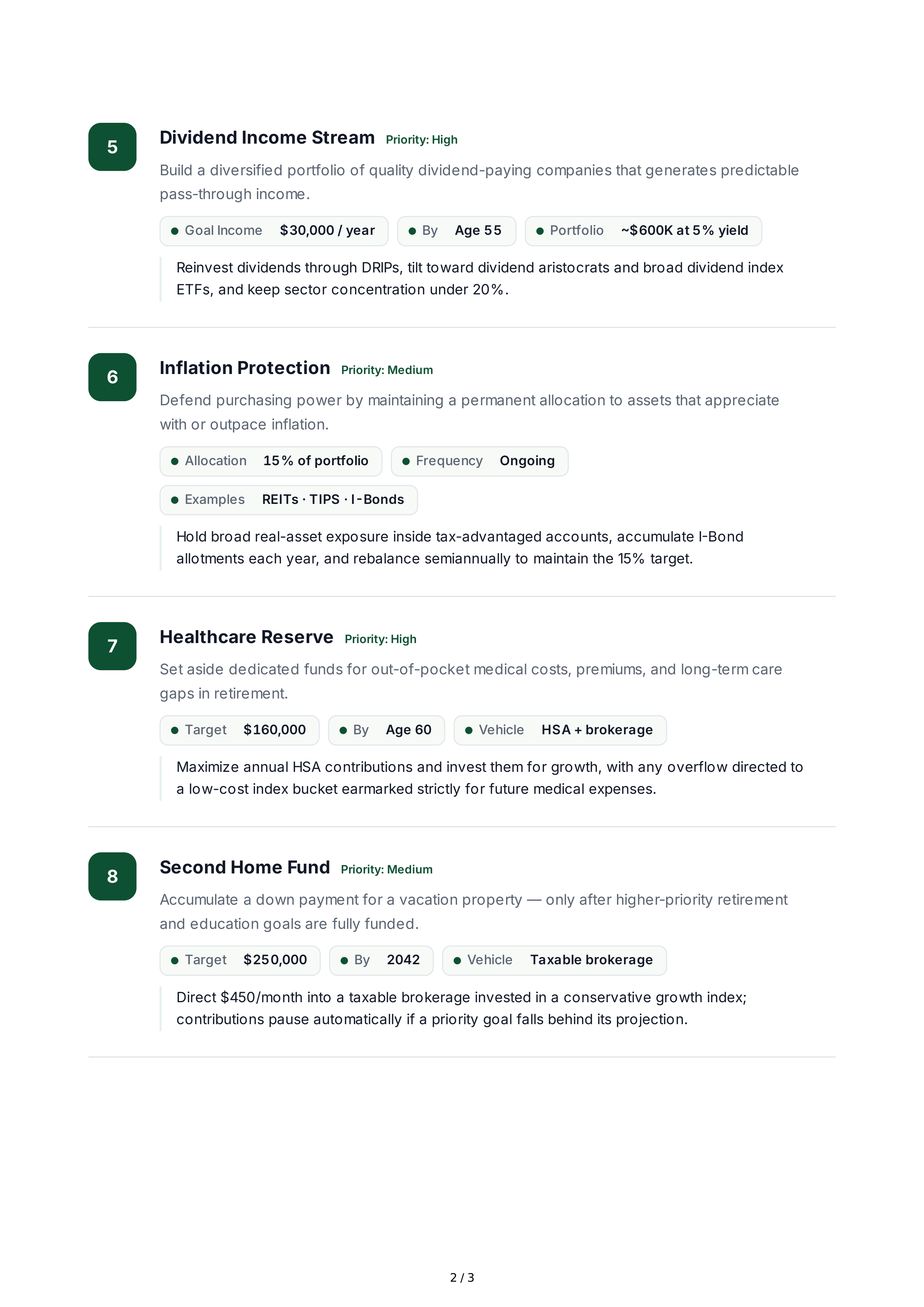 Long-Term Investment Goals — page 2