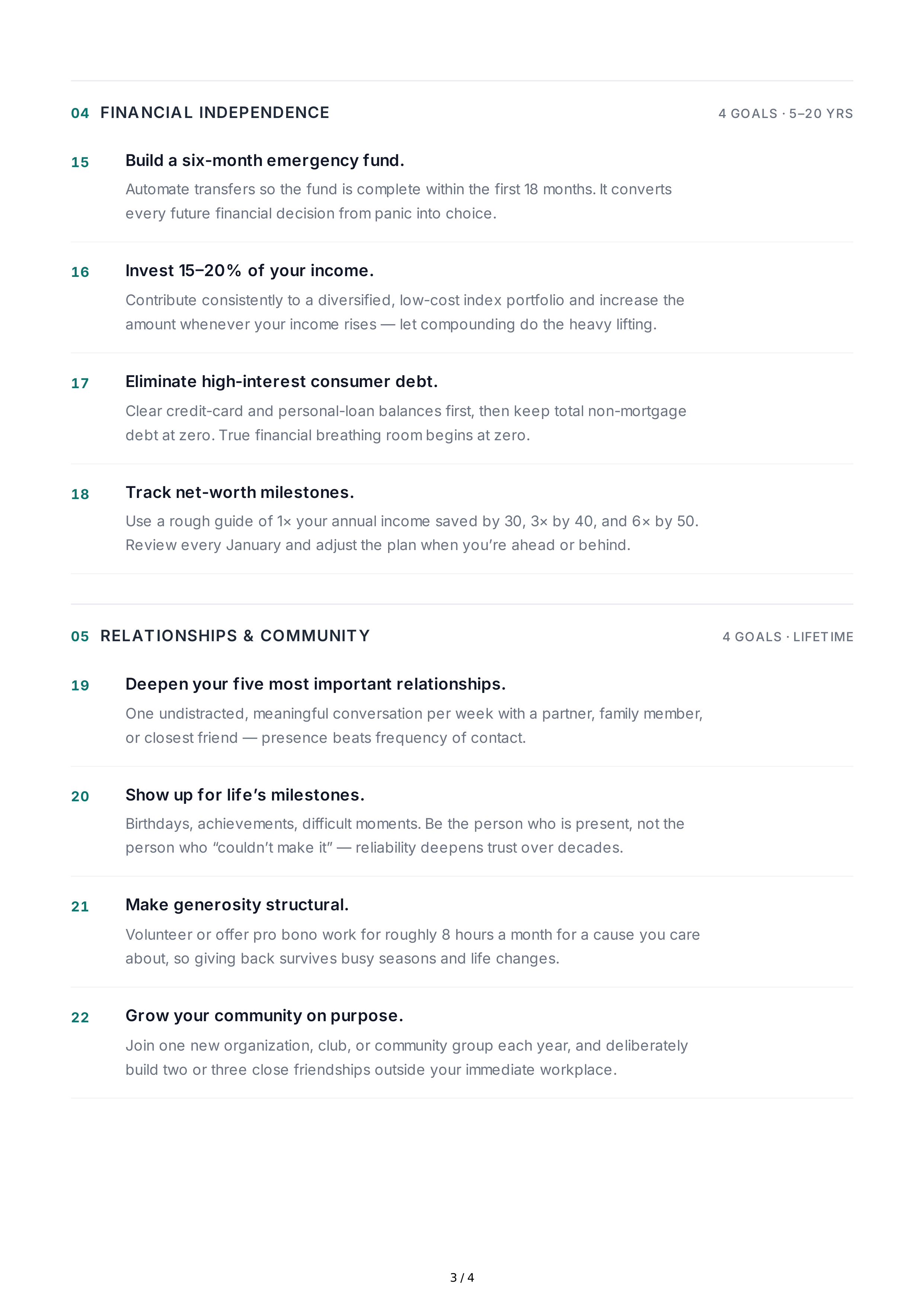 Long-Term Personal Development Goals — page 3