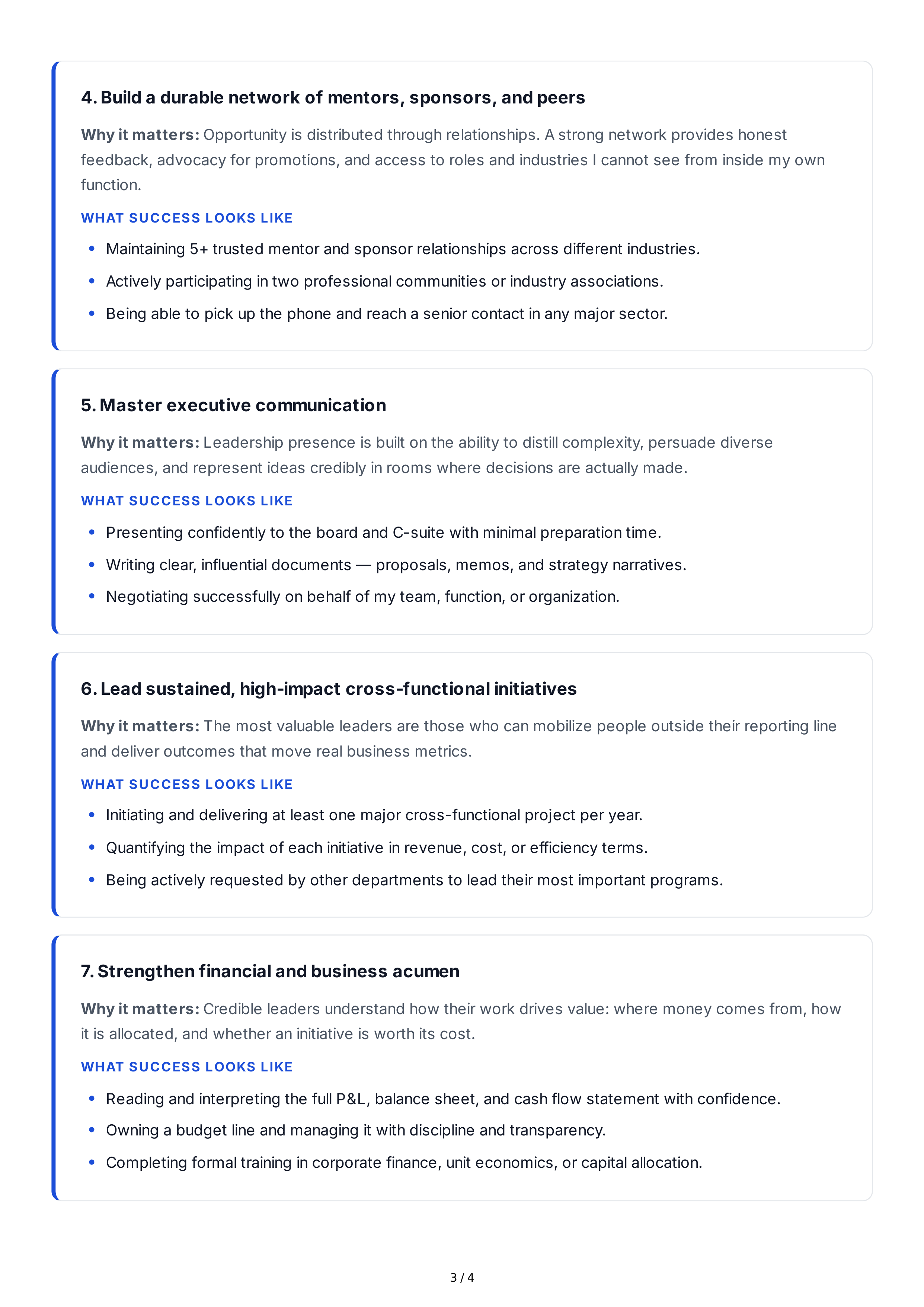 Long-Term Professional Growth Goals — page 3