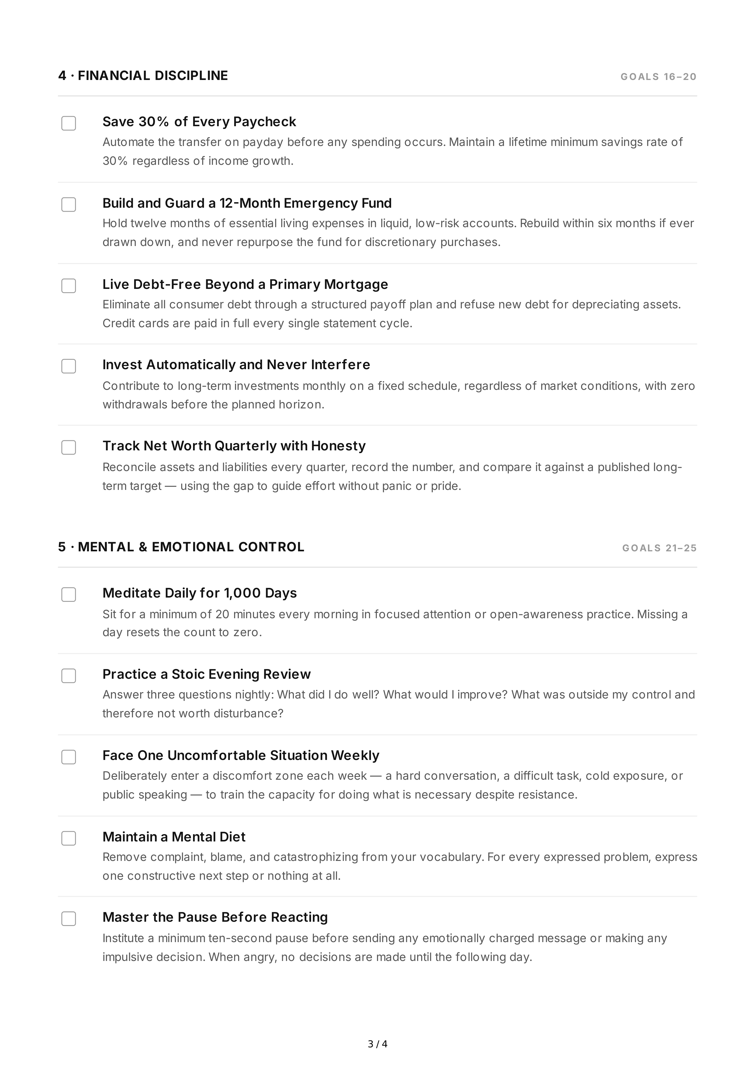 Long-Term Self-Discipline Goals — page 3