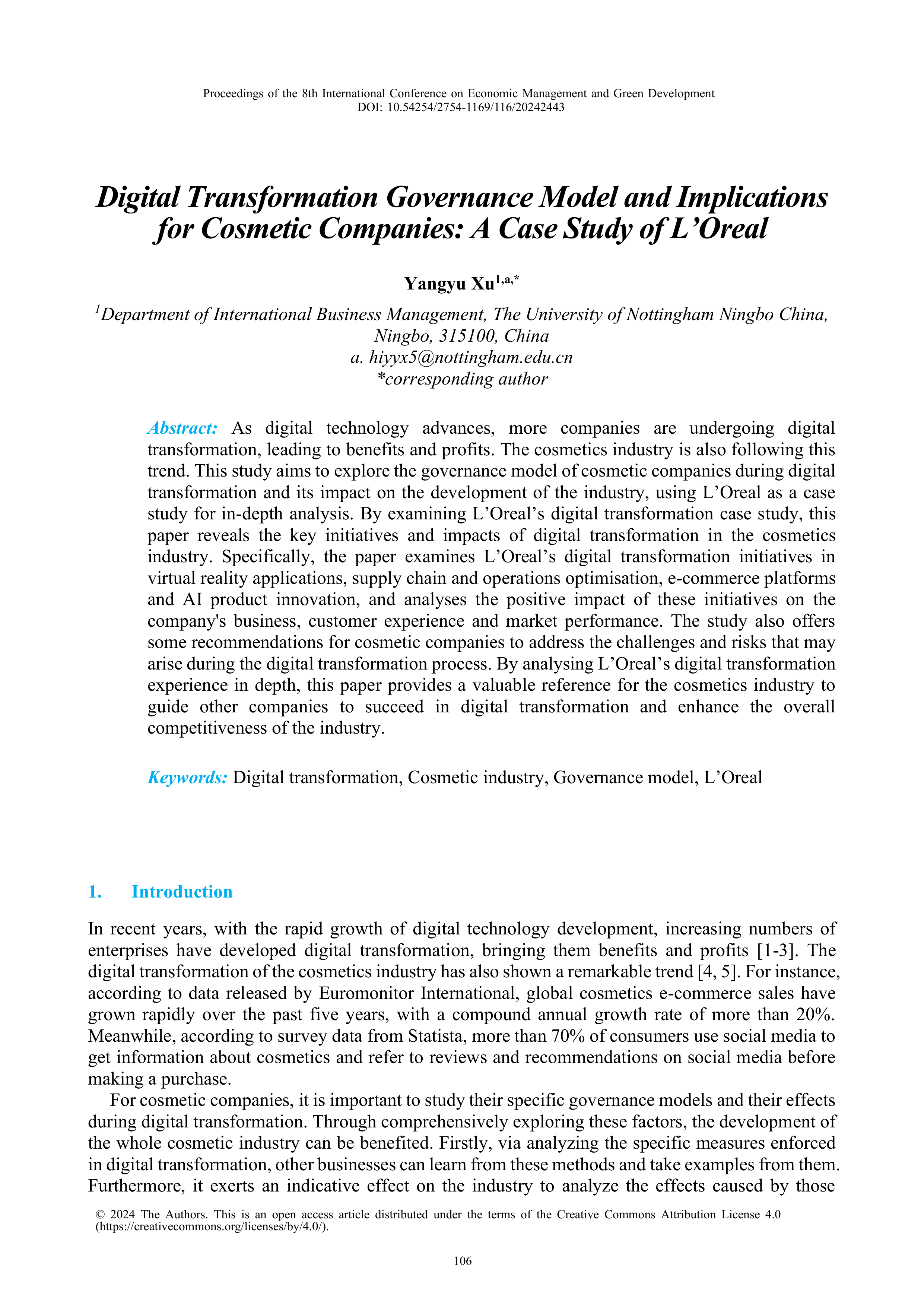 Loreal Case Study — page 1