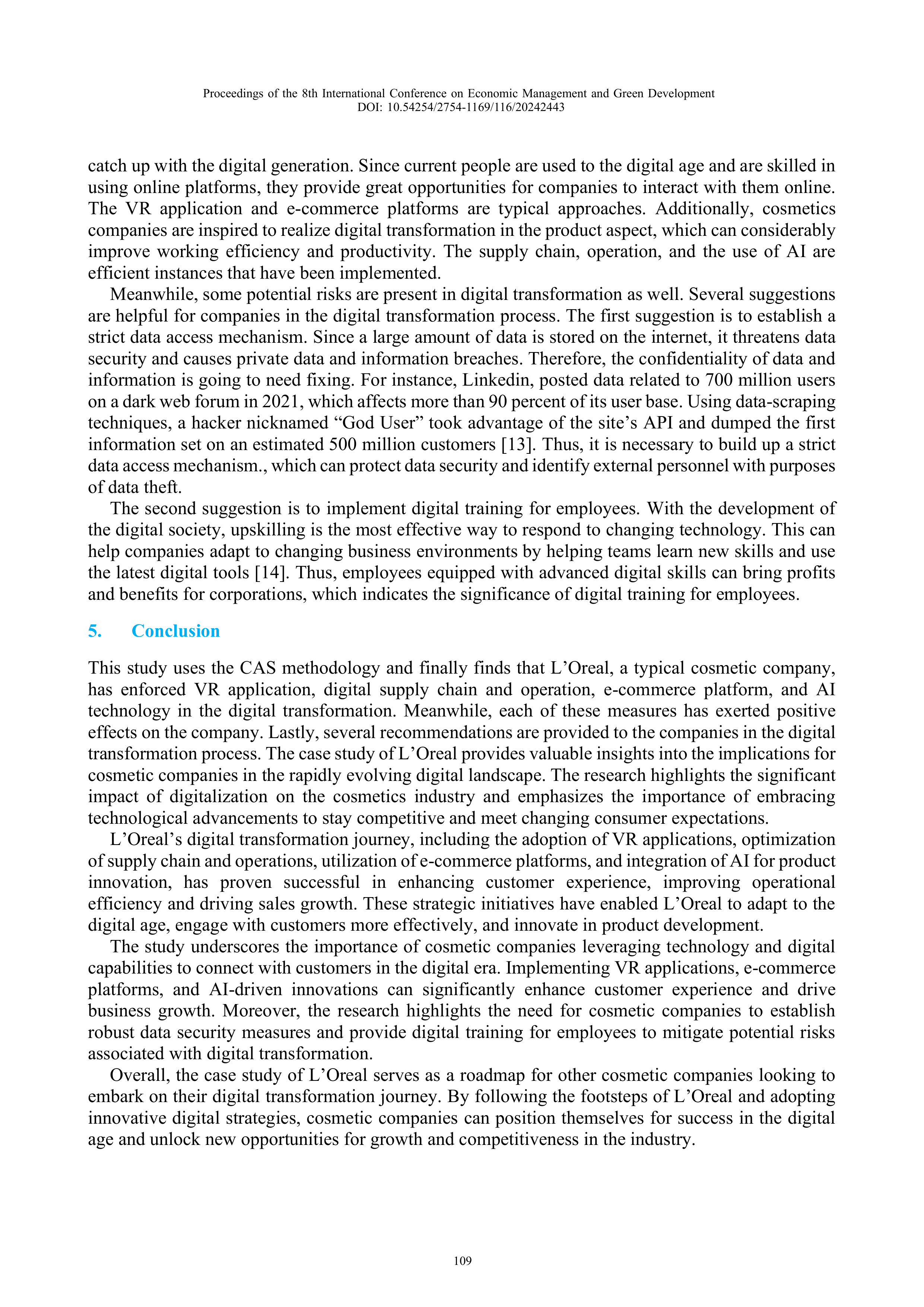 Loreal Case Study — page 4