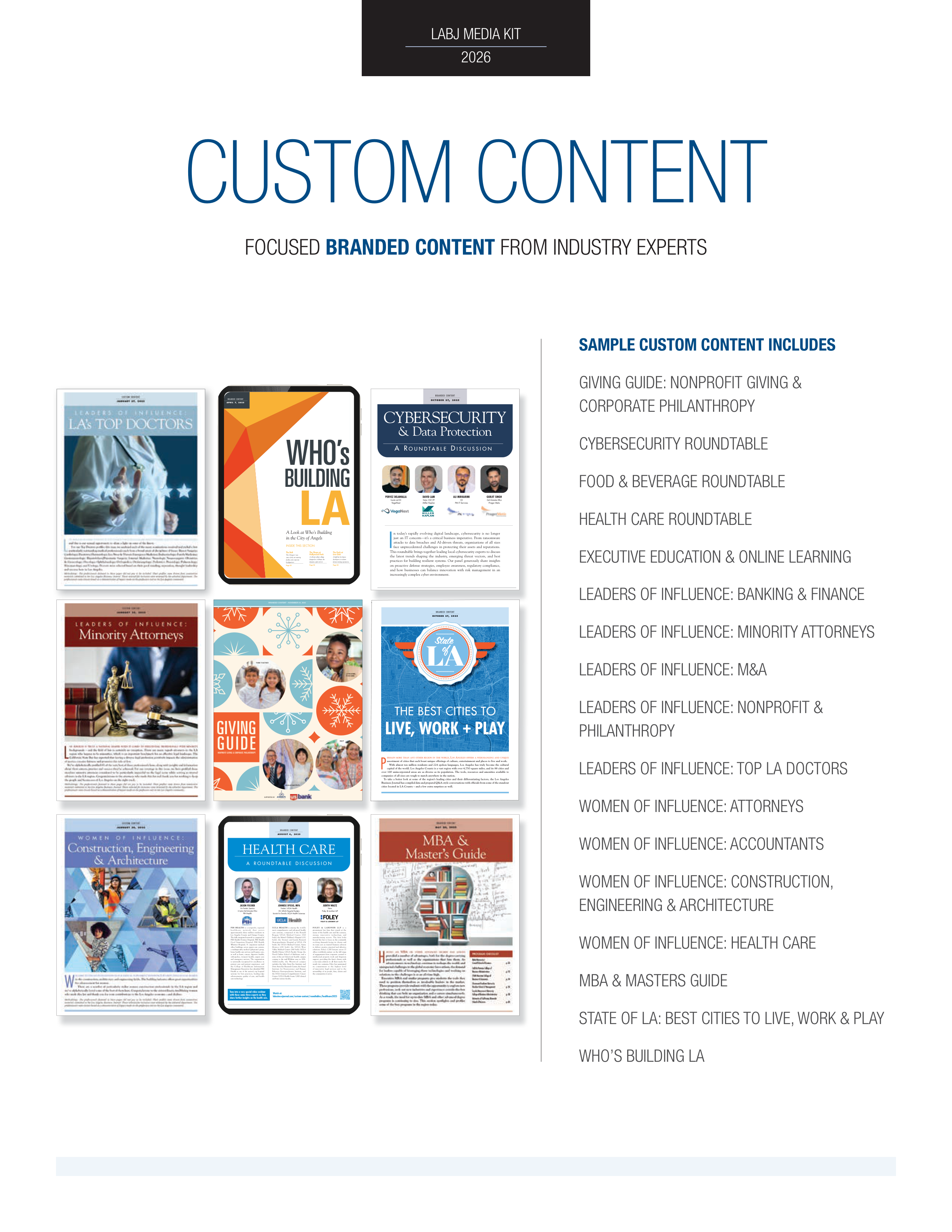 Los Angeles Business Journal Media Kit — page 6