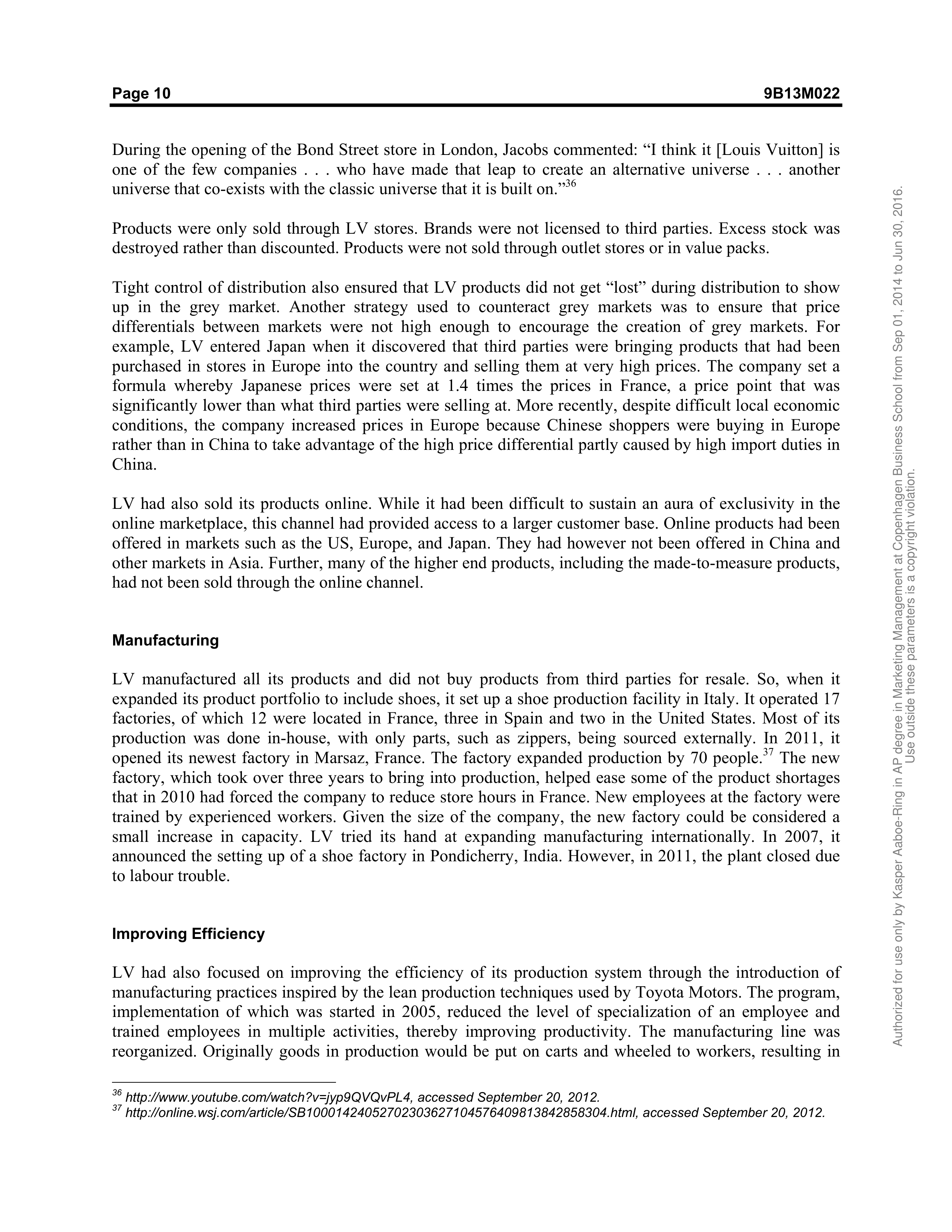 Louis Vuitton Case Study — page 10