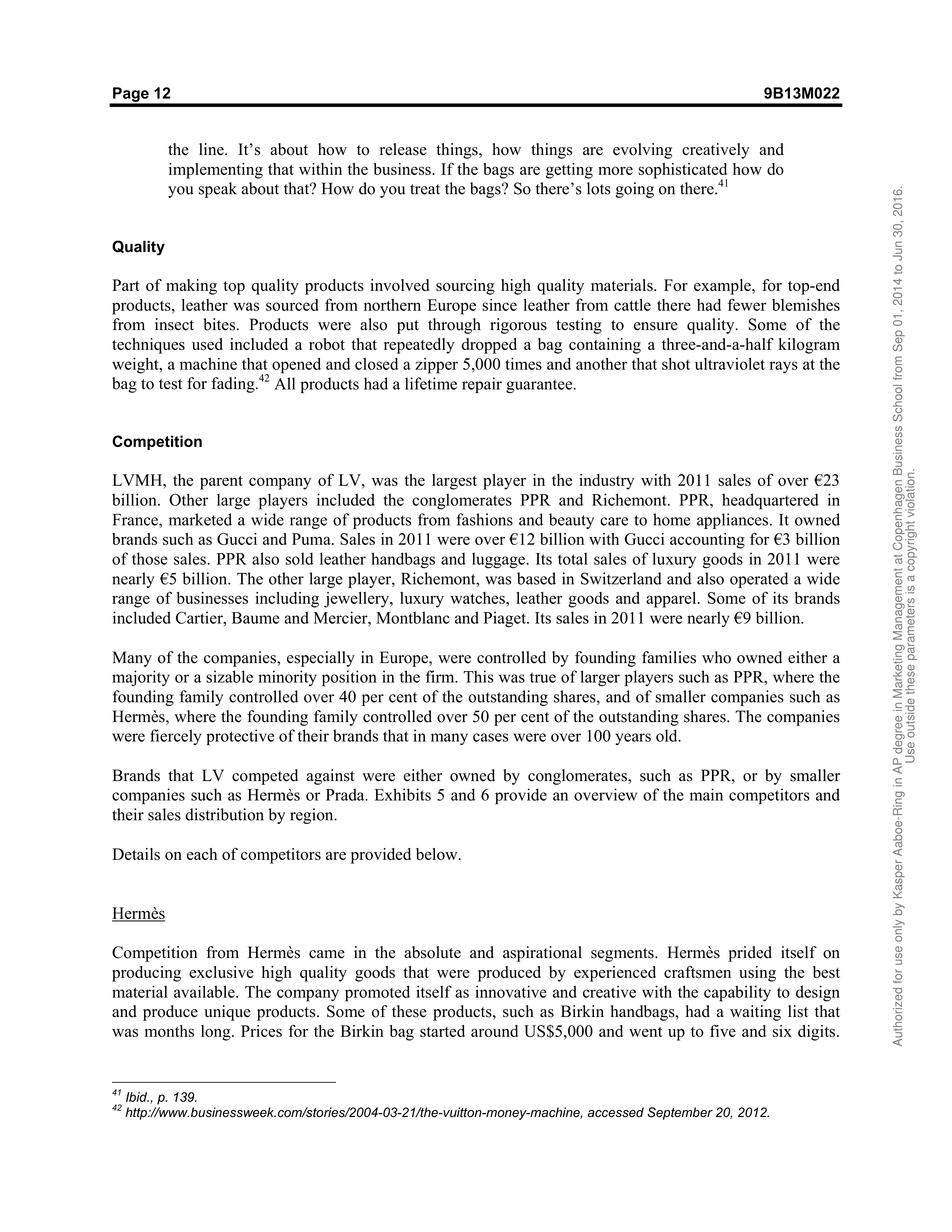 Louis Vuitton Case Study — page 12