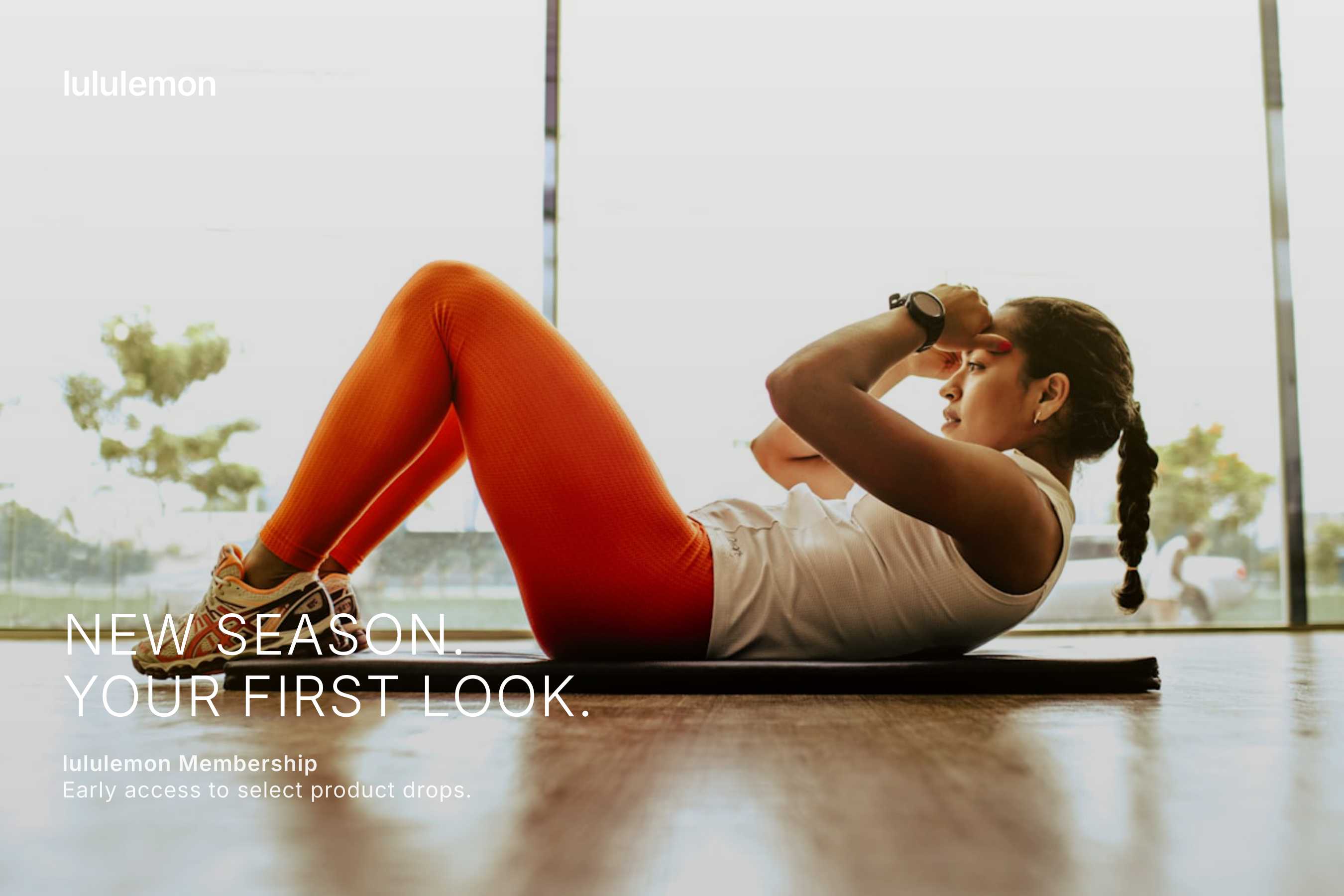 Lululemon High-Value Customer VIP Seasonal Lookbook Postcard — page 1
