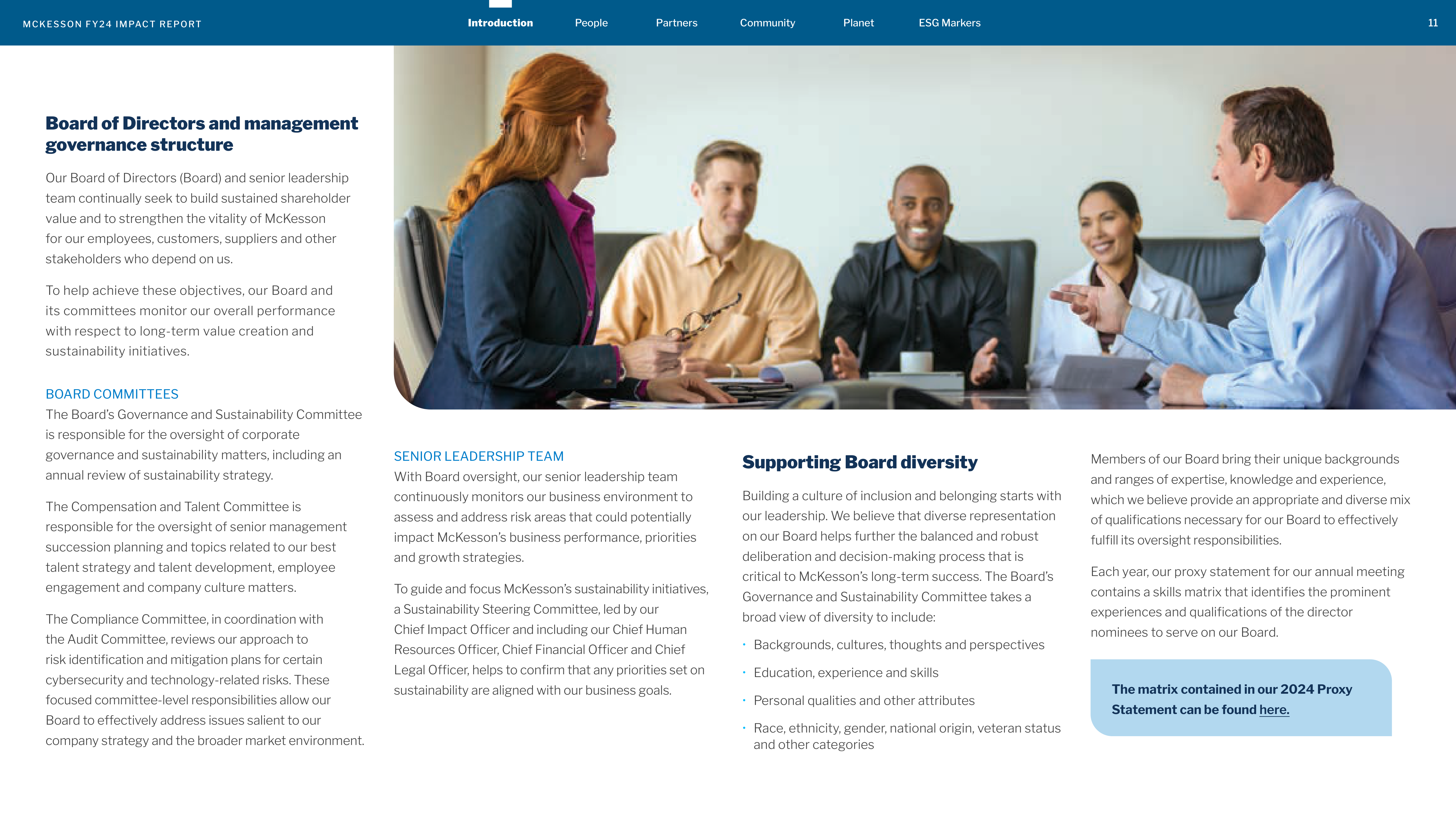 McKesson FY24 Impact Report — page 11
