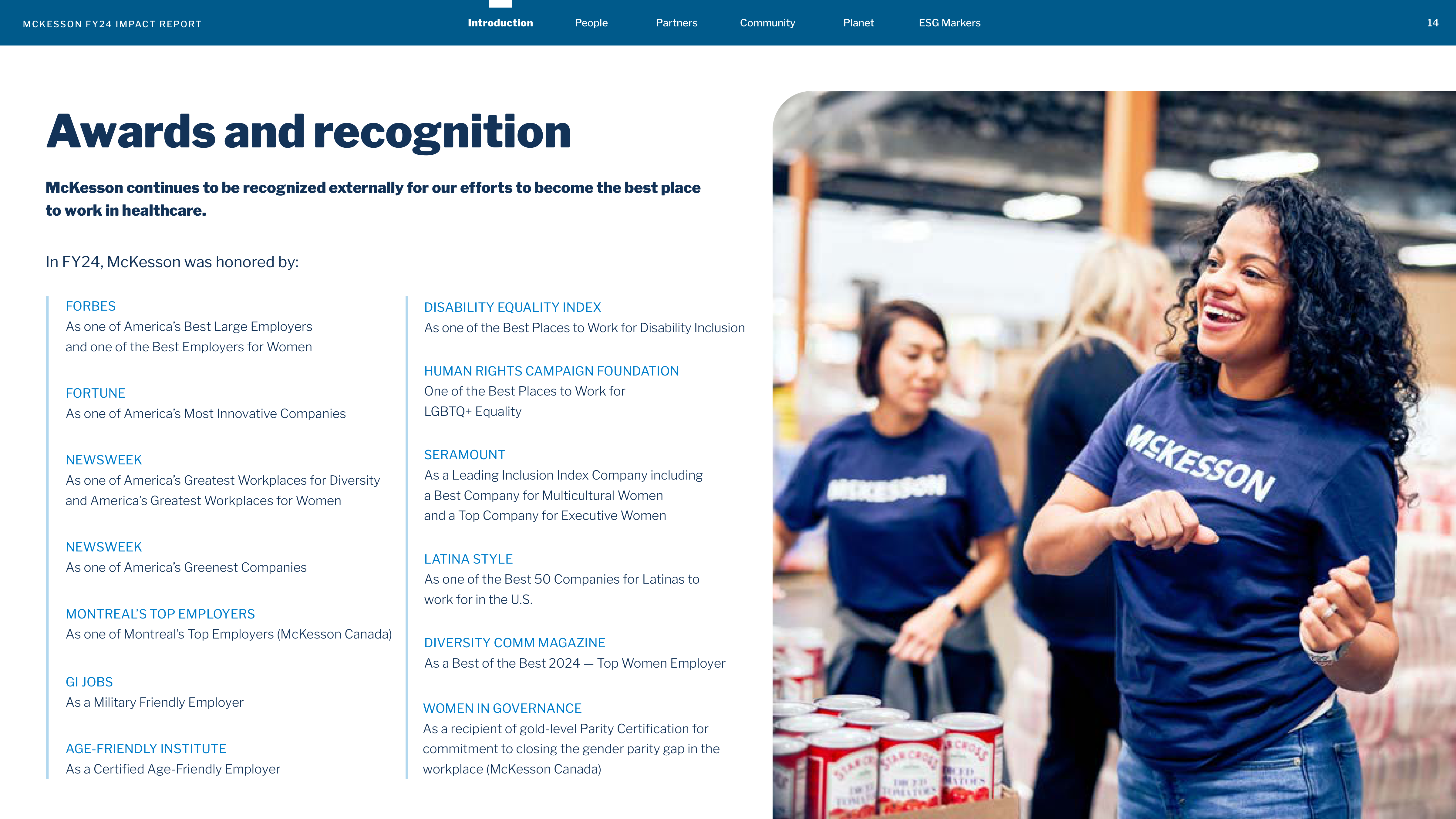 McKesson FY24 Impact Report — page 14