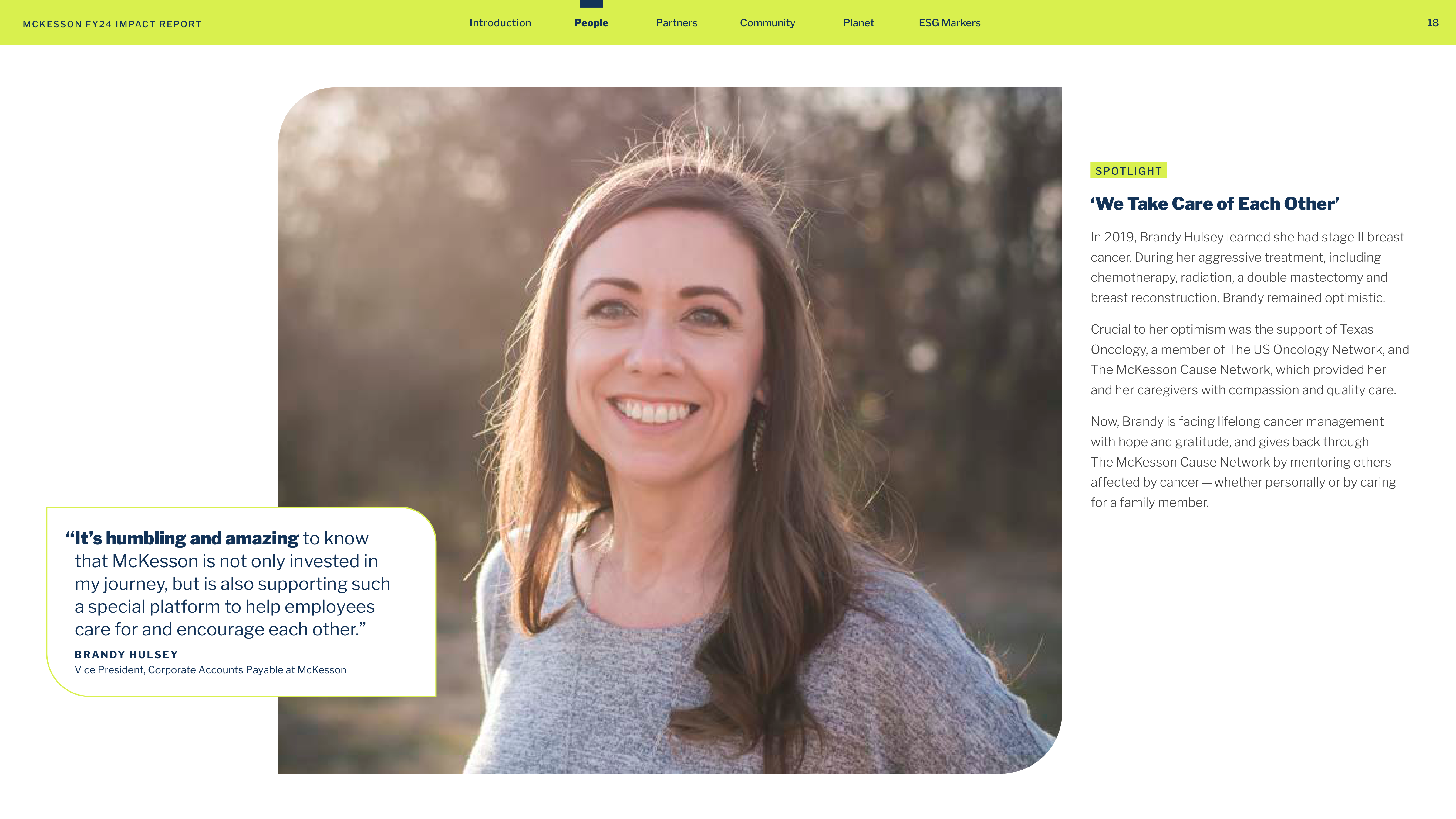 McKesson FY24 Impact Report — page 18