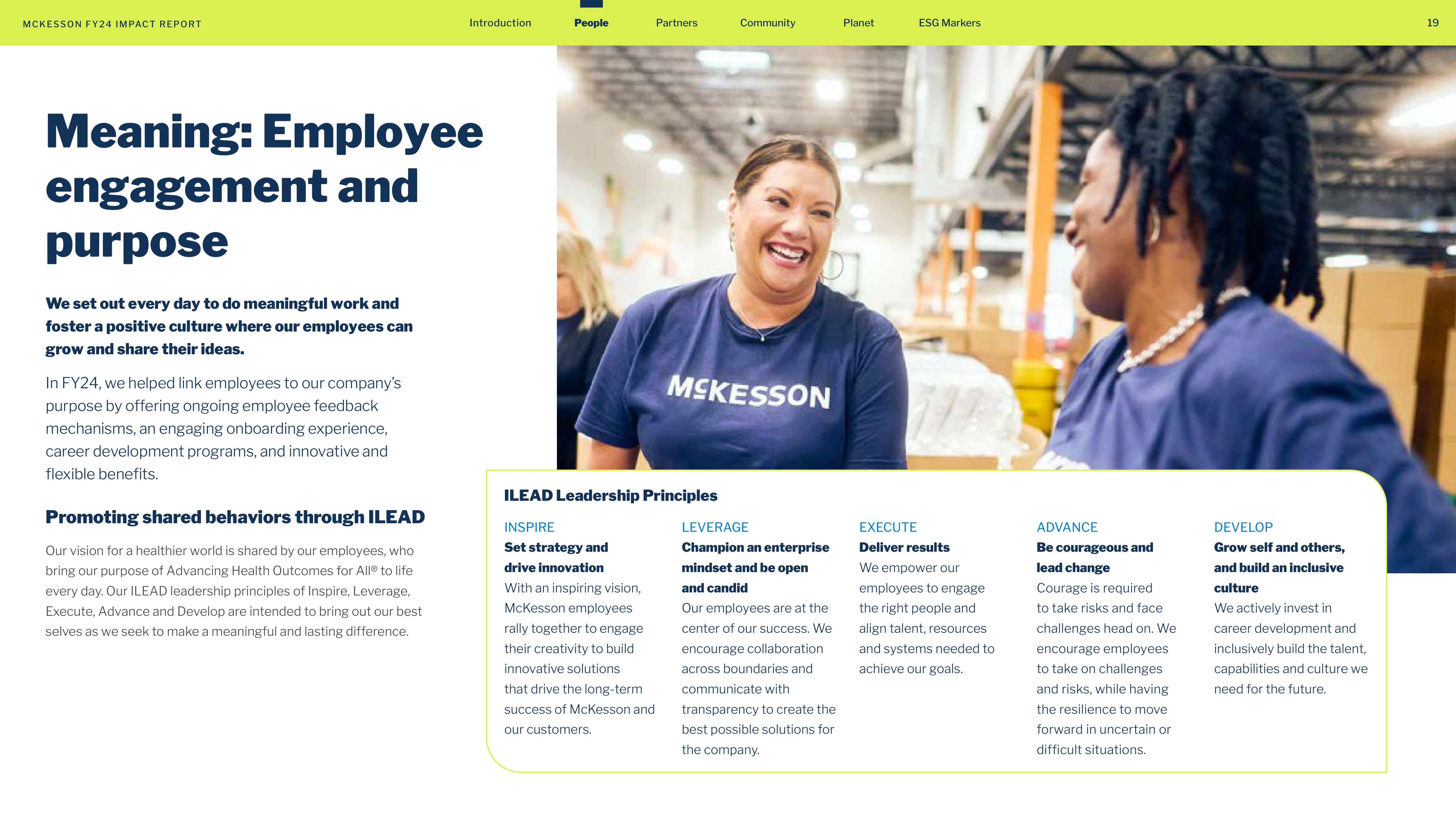 McKesson FY24 Impact Report — page 19
