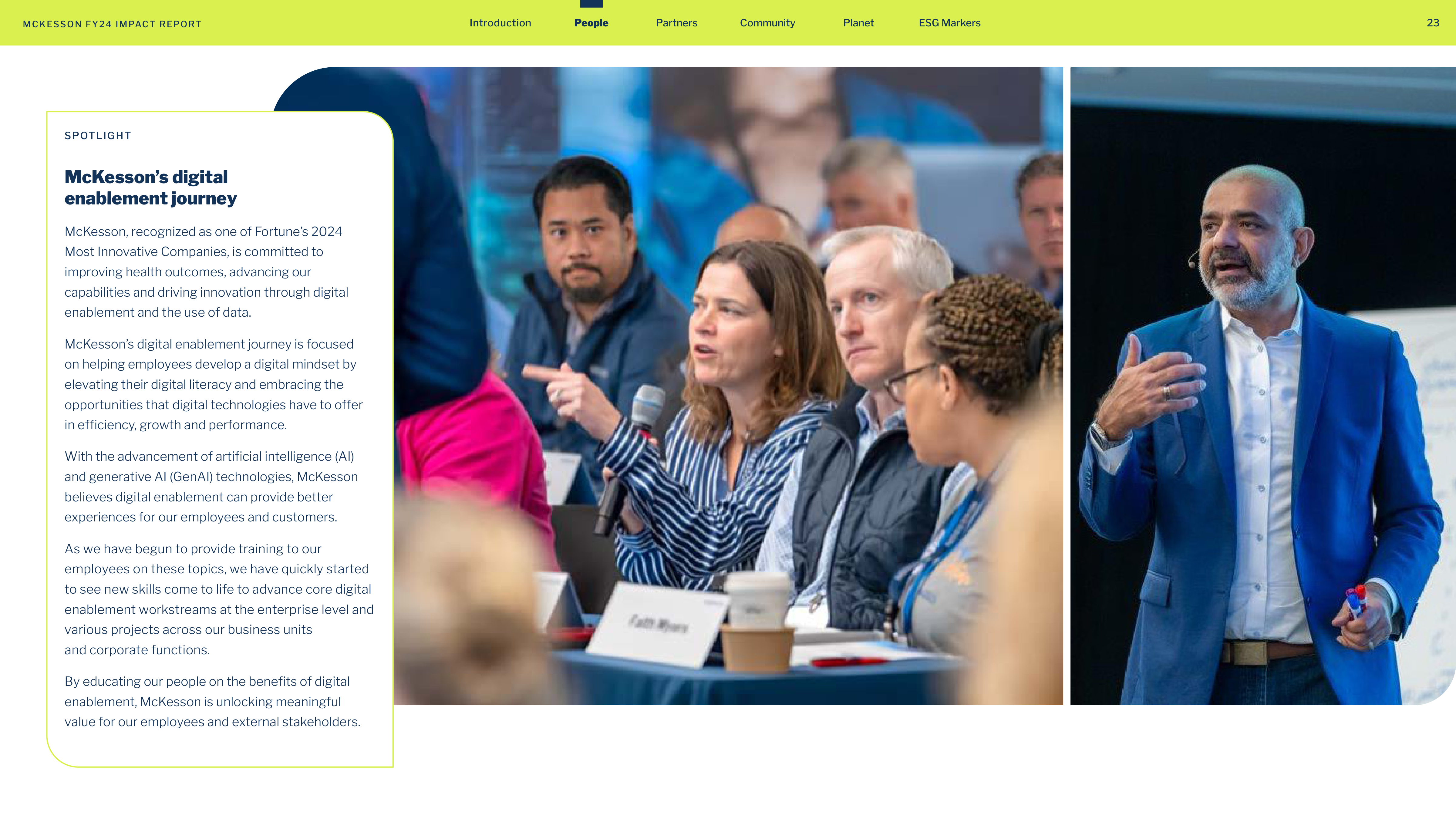 McKesson FY24 Impact Report — page 23