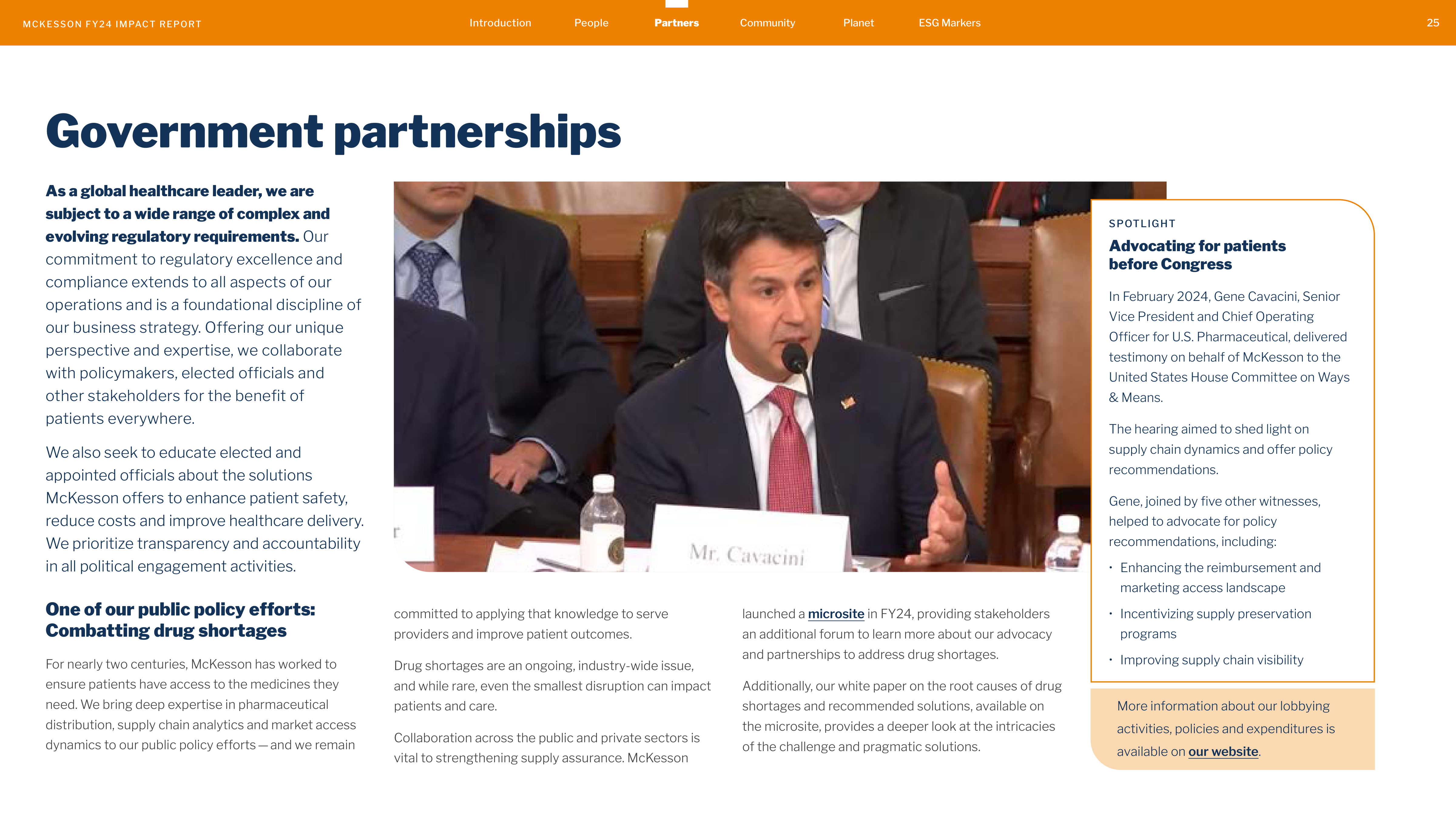 McKesson FY24 Impact Report — page 25